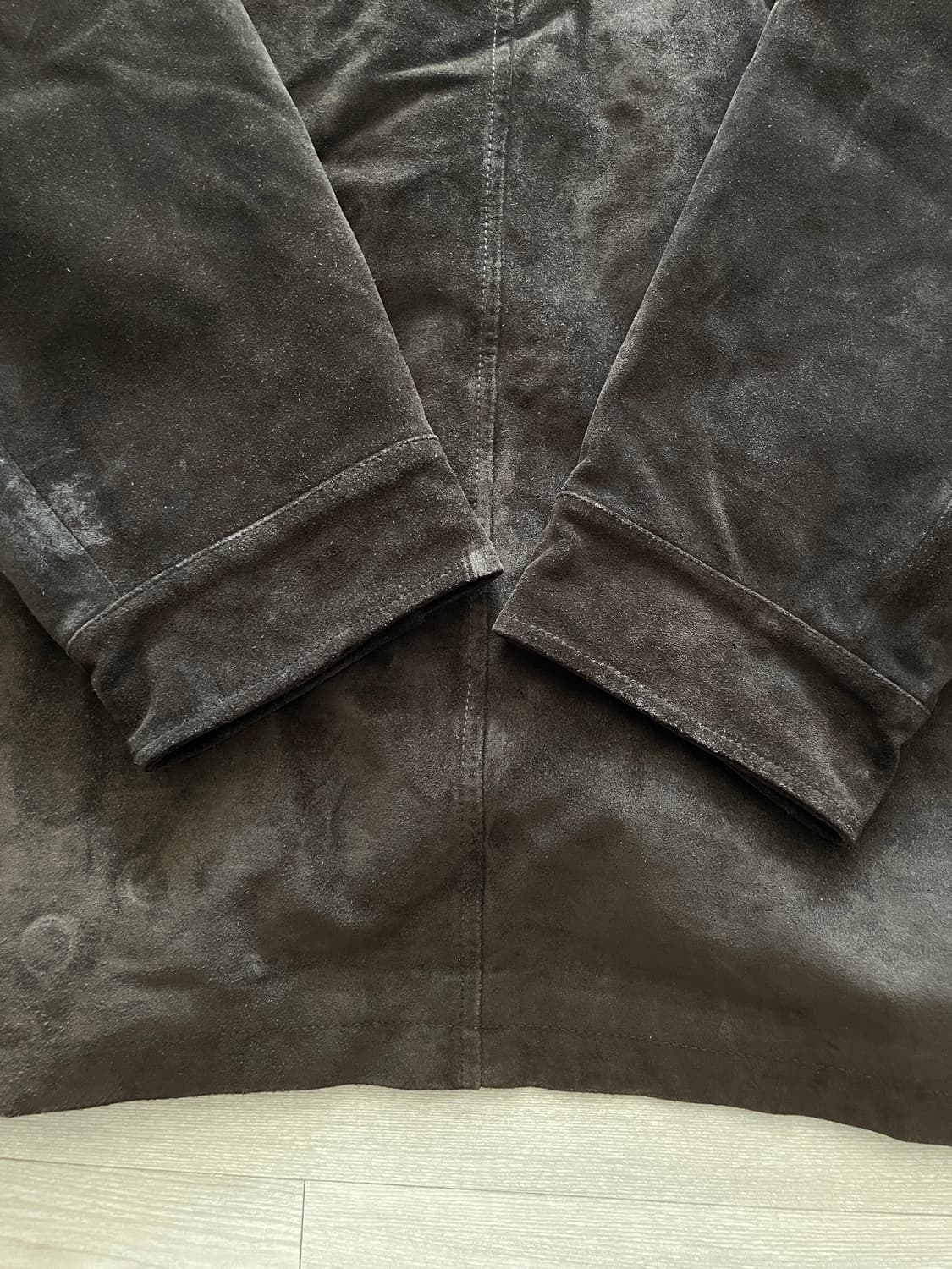 90s 올드갭 레더 스웨이드 카코트 다크 브라운 gap carcoat 상품이미지6