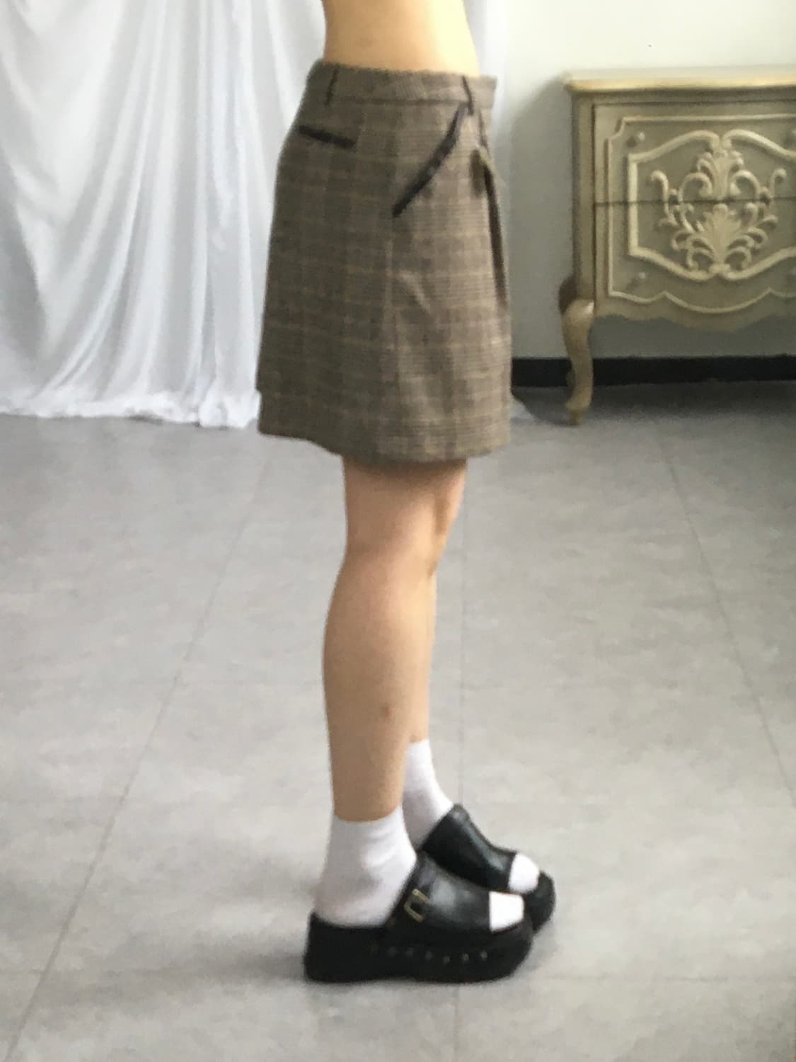 Check pattern short 상품이미지4