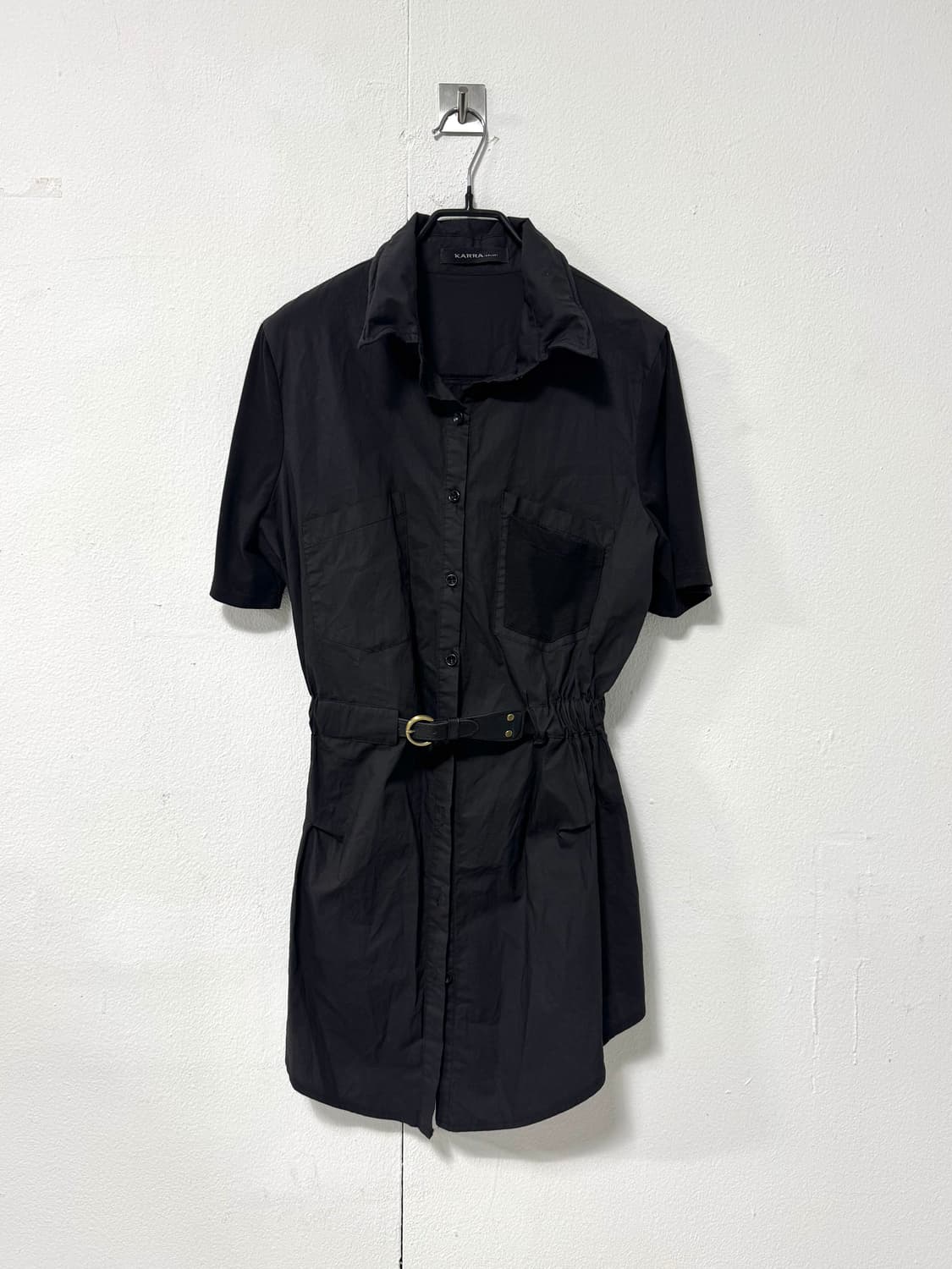 Black shirt one piece 상품이미지1