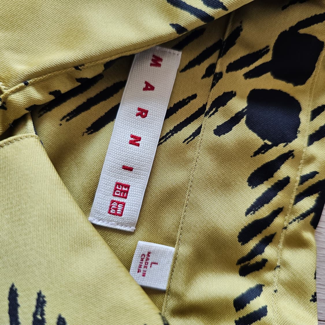 L 새제품) 유니클로 X 마르니 실크 오버사이즈 셔츠 공용 남자 여자 상품이미지7