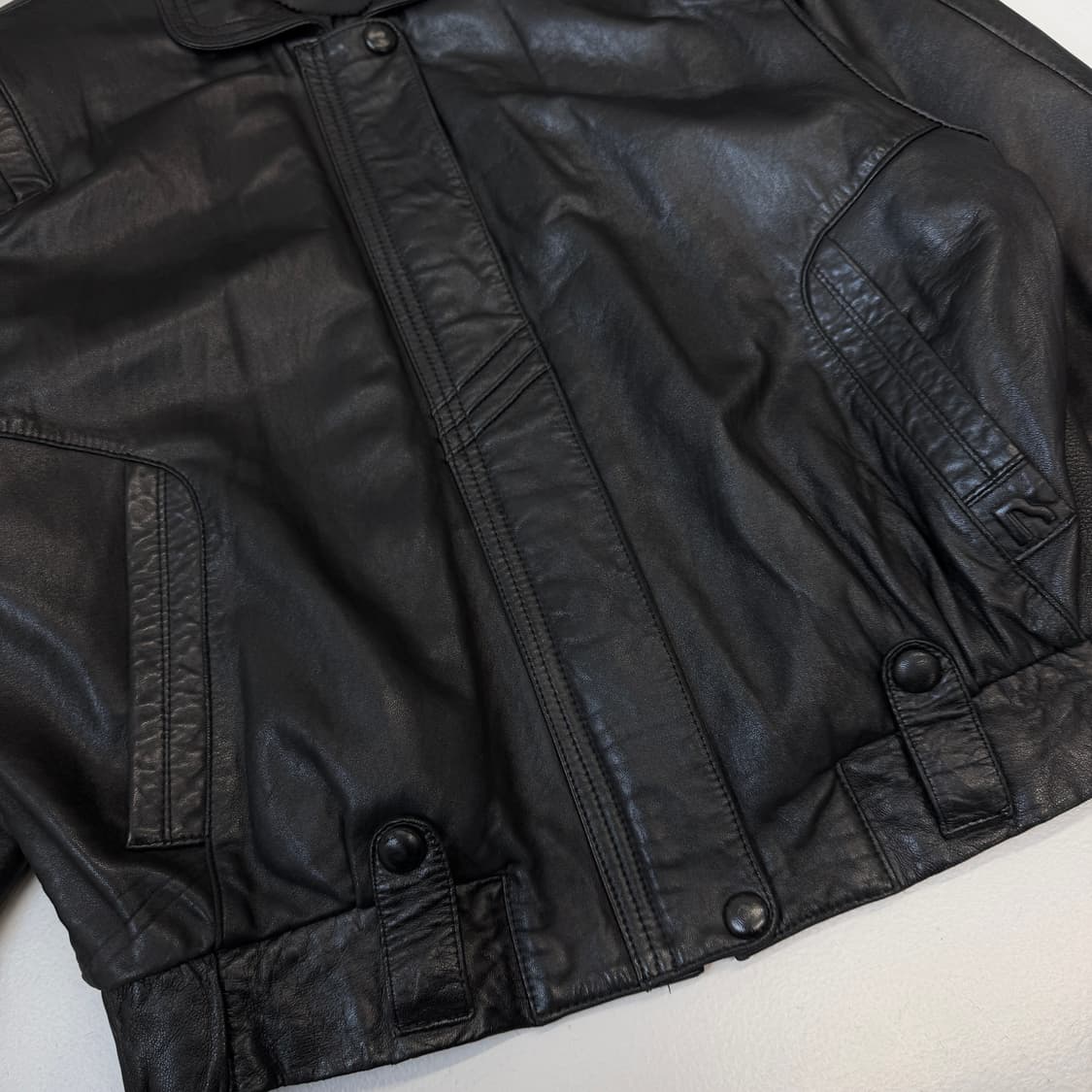 발망 아카이브 90s 제팬 리얼레더 봄버 가죽자켓 상품이미지5