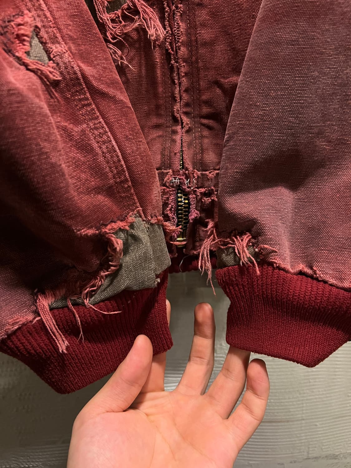 [L]칼하트 J130 CRI 크림슨 레드 액티브 워크자켓 상품이미지5