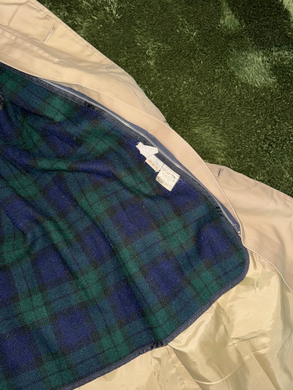 VAN JACKET INC. 반 블랙워치 디태처블 라이닝 코트 상품이미지7