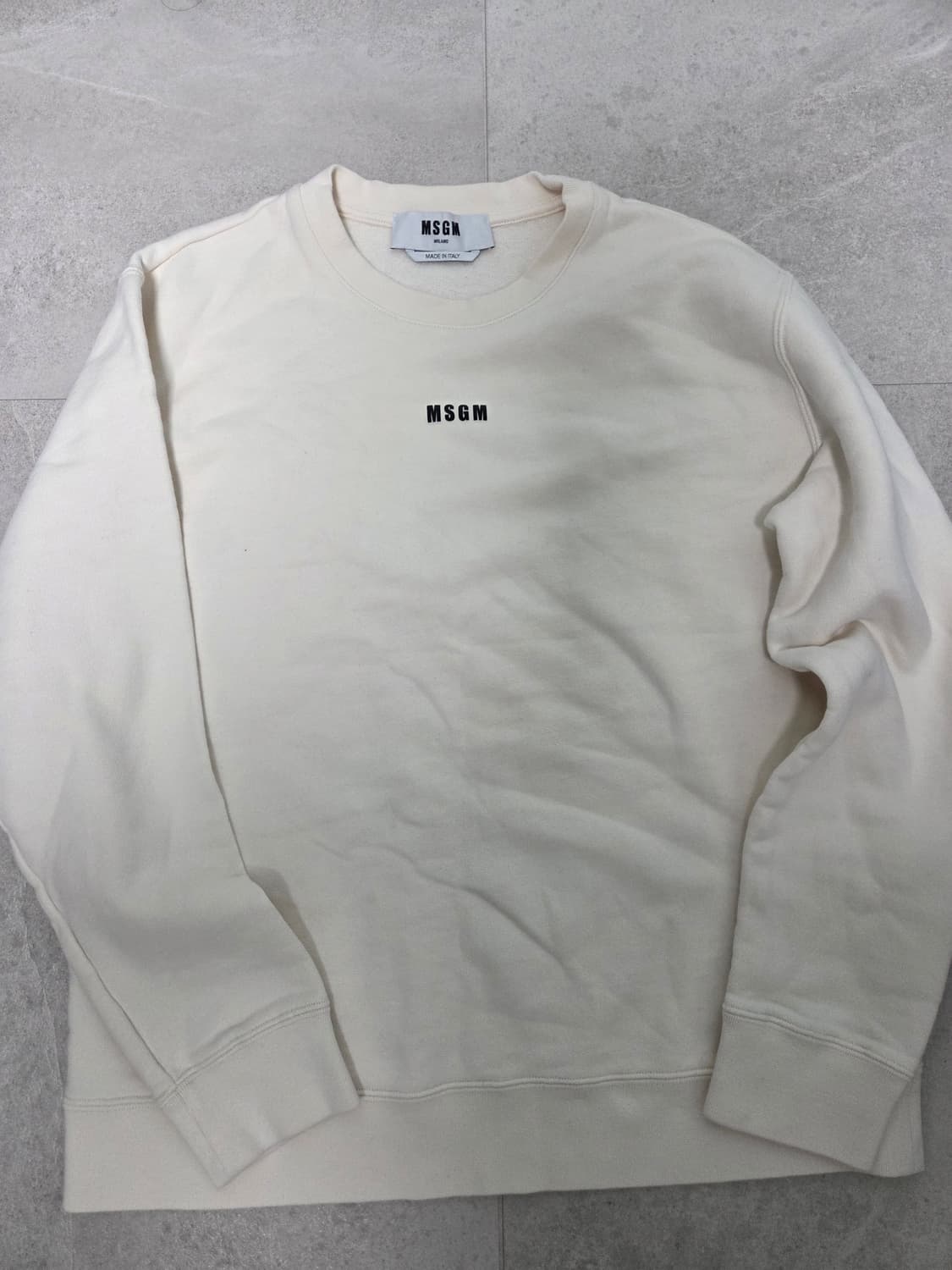 MSGM 맨투맨 아이보리 상품이미지1