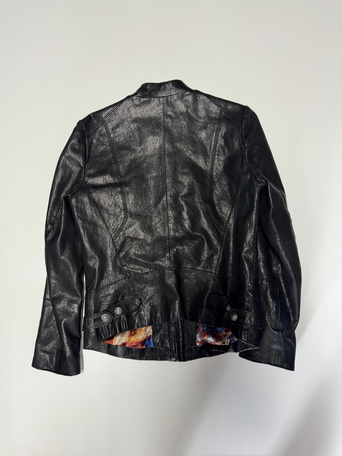 정품 여성 베네통 빈티지 크롭 양가죽 자켓 44 상품이미지2