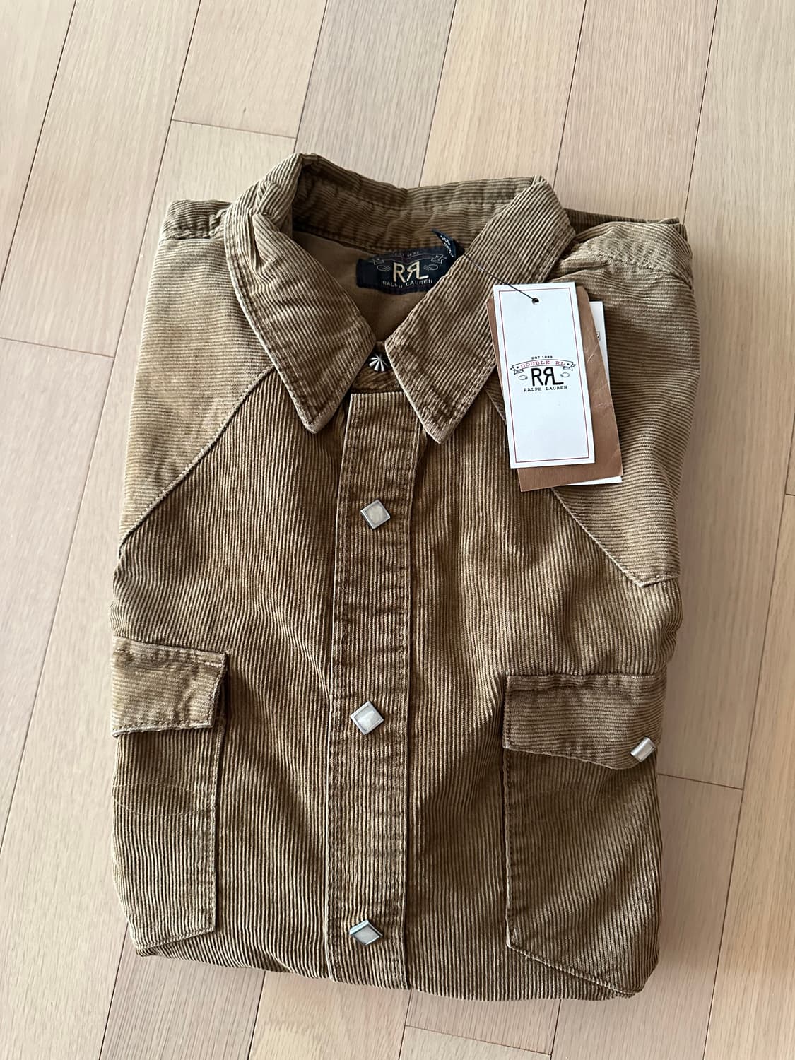 더블알엘 코듀로이 웨스턴 셔츠 XL 상품이미지1