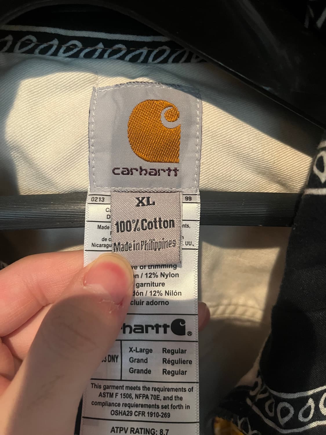 Carhartt 반다나 패치워크 자켓 XL 상품이미지6