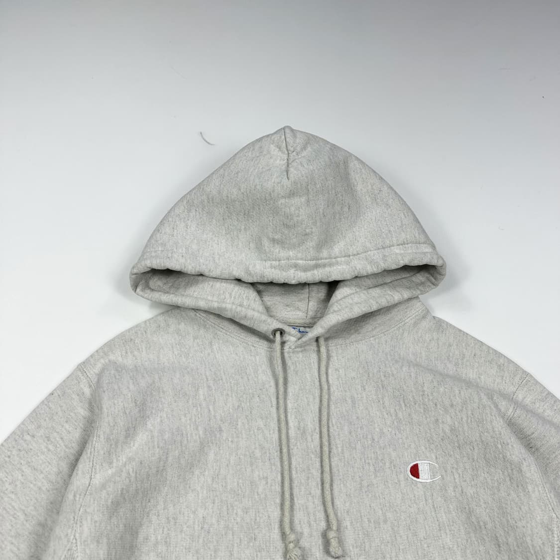챔피온 리버스위브 베이직 헤비코튼 후드티 그레이 S 상품이미지2