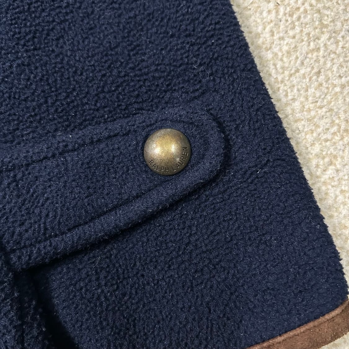 (XL) 90s 폴로 랄프로렌 네이비 플리스 집업 자켓 상품이미지5