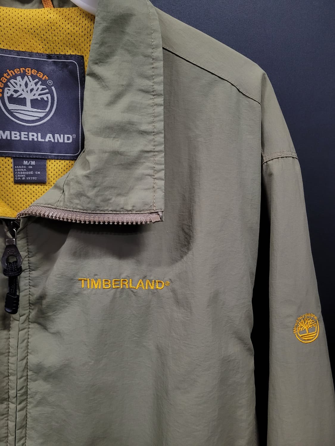 Timberland 팀버랜드 빈티지 자수로고 바람막이 집업 자켓  상품이미지3