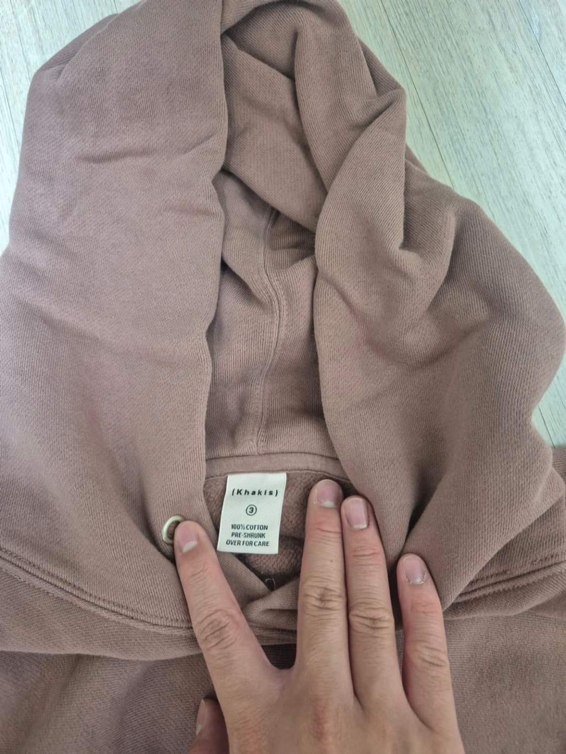 카키스 후드티 L 상품이미지3