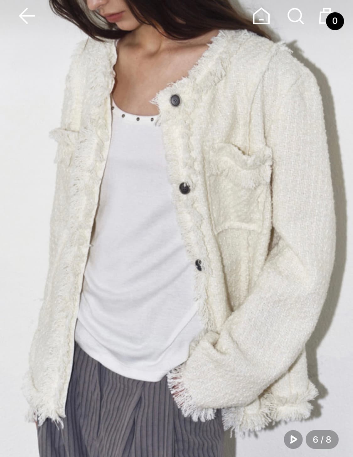 폴리수엠] 트위드 자켓 FRINGED TWEED JACKET 상품이미지3