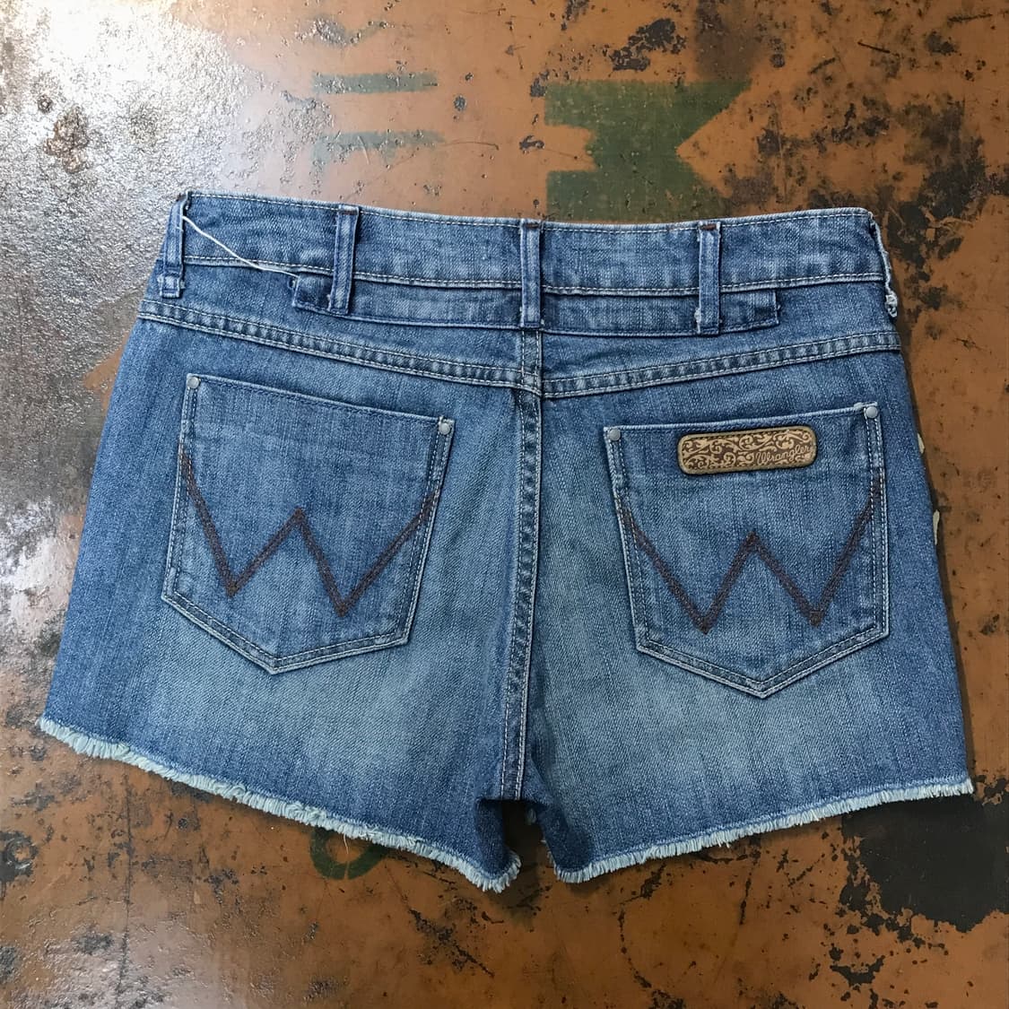 랭글러 중청 데님 핫 팬츠 미니팬츠 허리 29 사이즈 상품이미지2