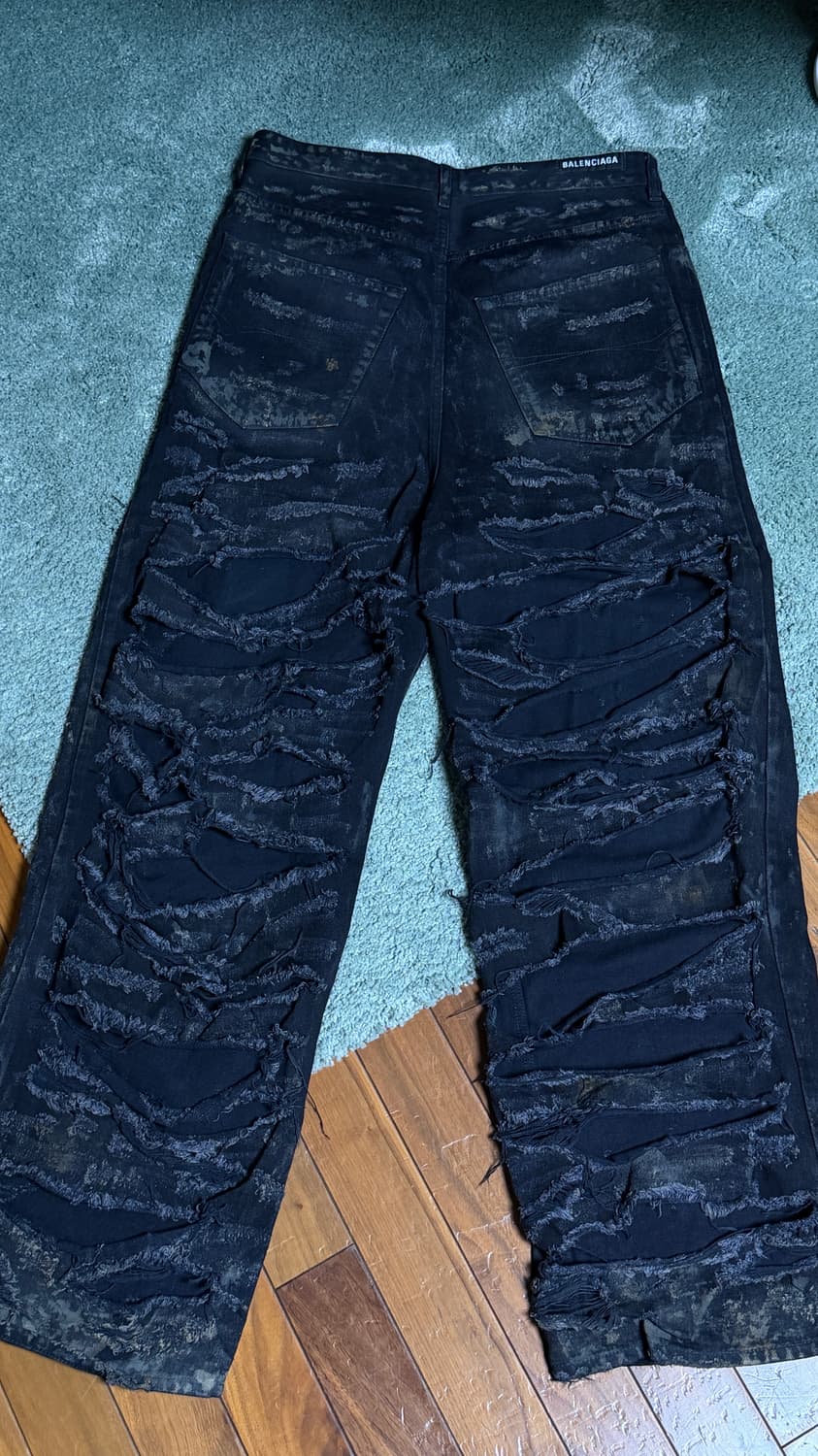 [s] 발렌시아가 슈퍼 디스트로이드 배기 데님 상품이미지2