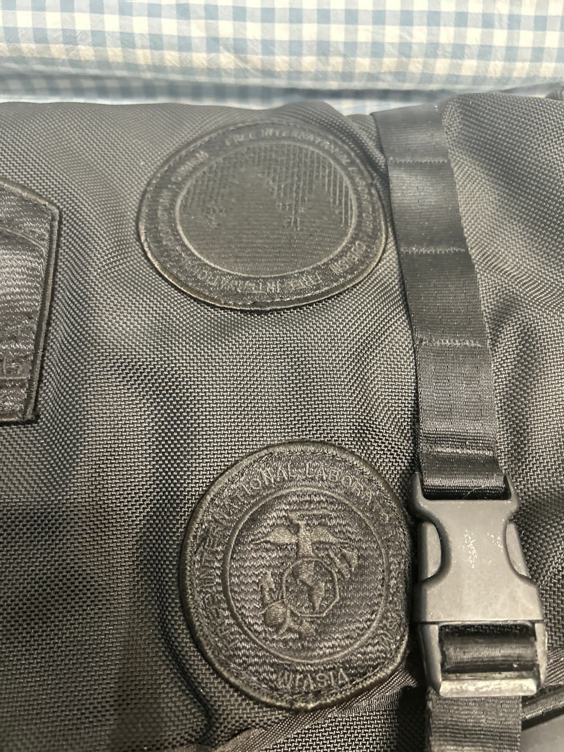 VISVIM 올드비즈빔 아웃도어 패치 올블랙 레더 발리스틱 크로스백 상품이미지3