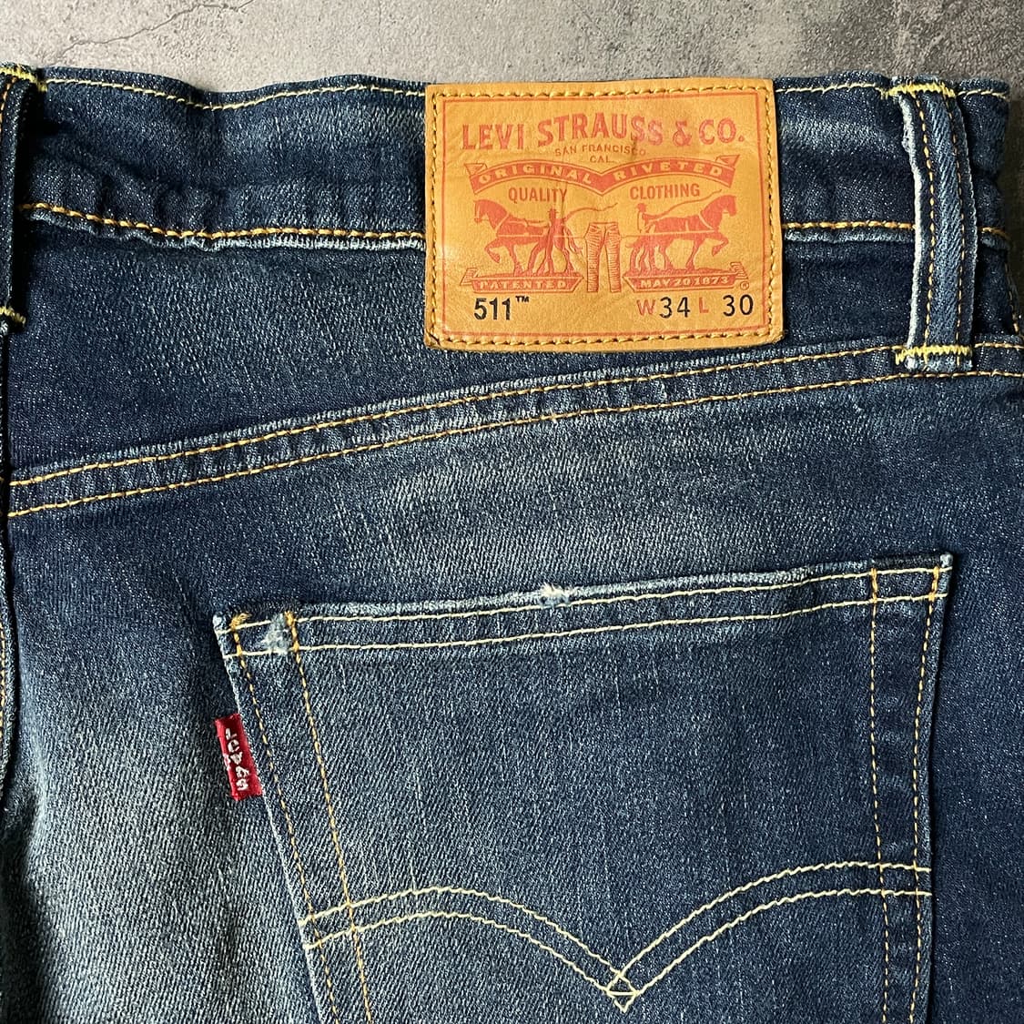 LEVI'S 리바이스511 슬림 스트레이트핏 워싱 데님 팬츠 A00598 상품이미지8