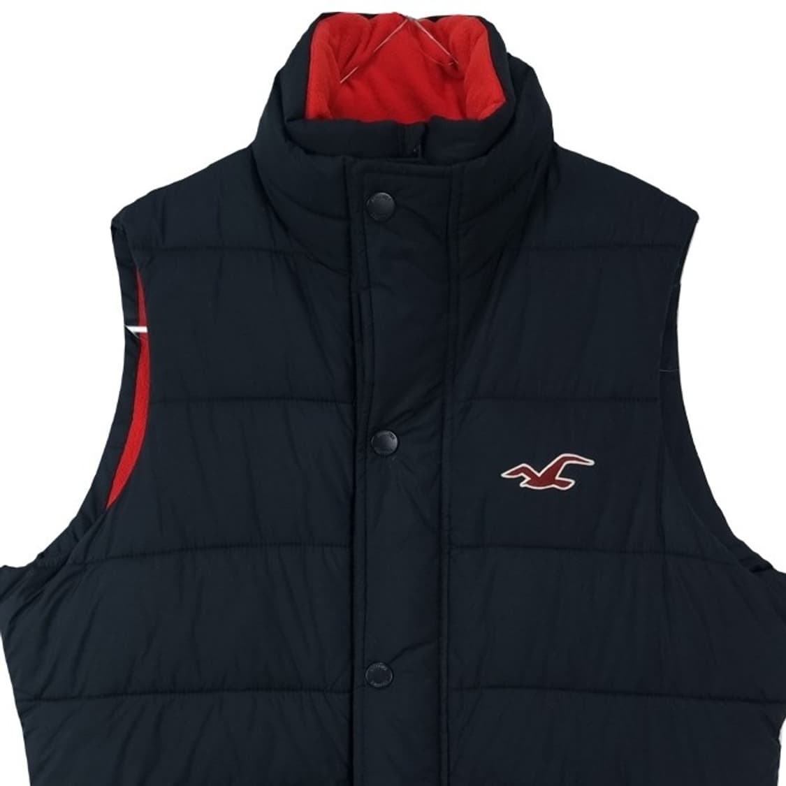 [홀리스터] 로고 패치 조끼 네이비 M18646 상품이미지4