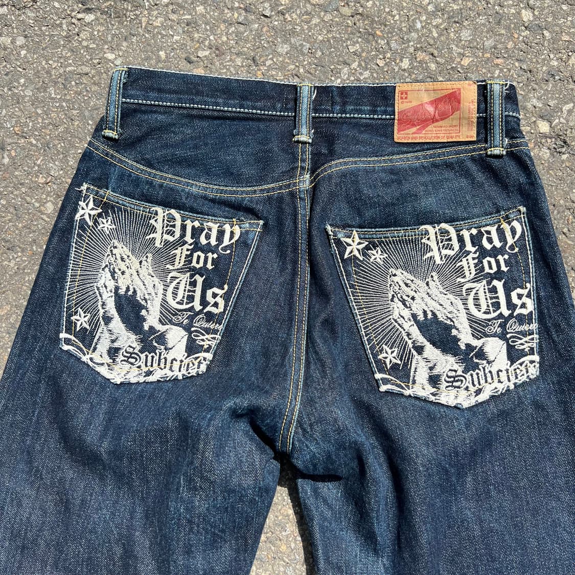 Subciety 자수 셀비지 데님 팬츠 상품이미지7