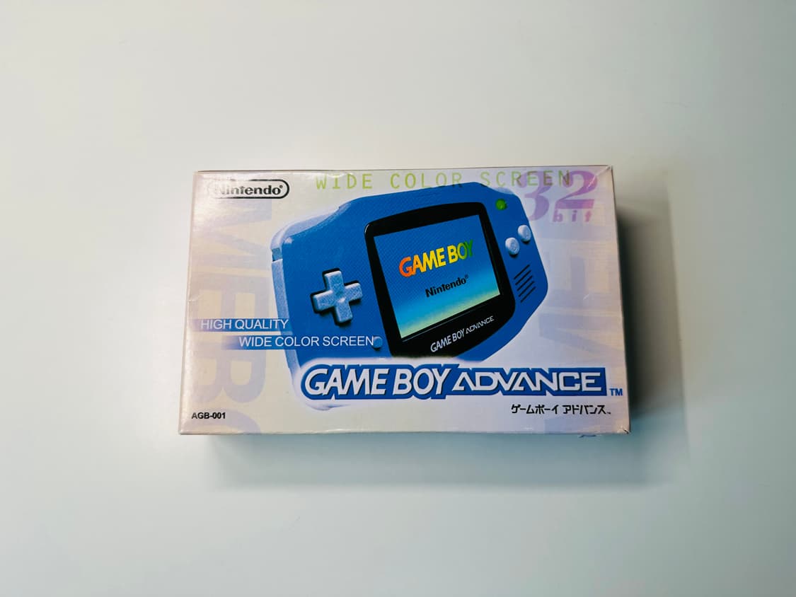 닌텐도 GBA 게임보이 어드밴스 밀키블루 IPS 백라이트 박스셋 판매 상품이미지2