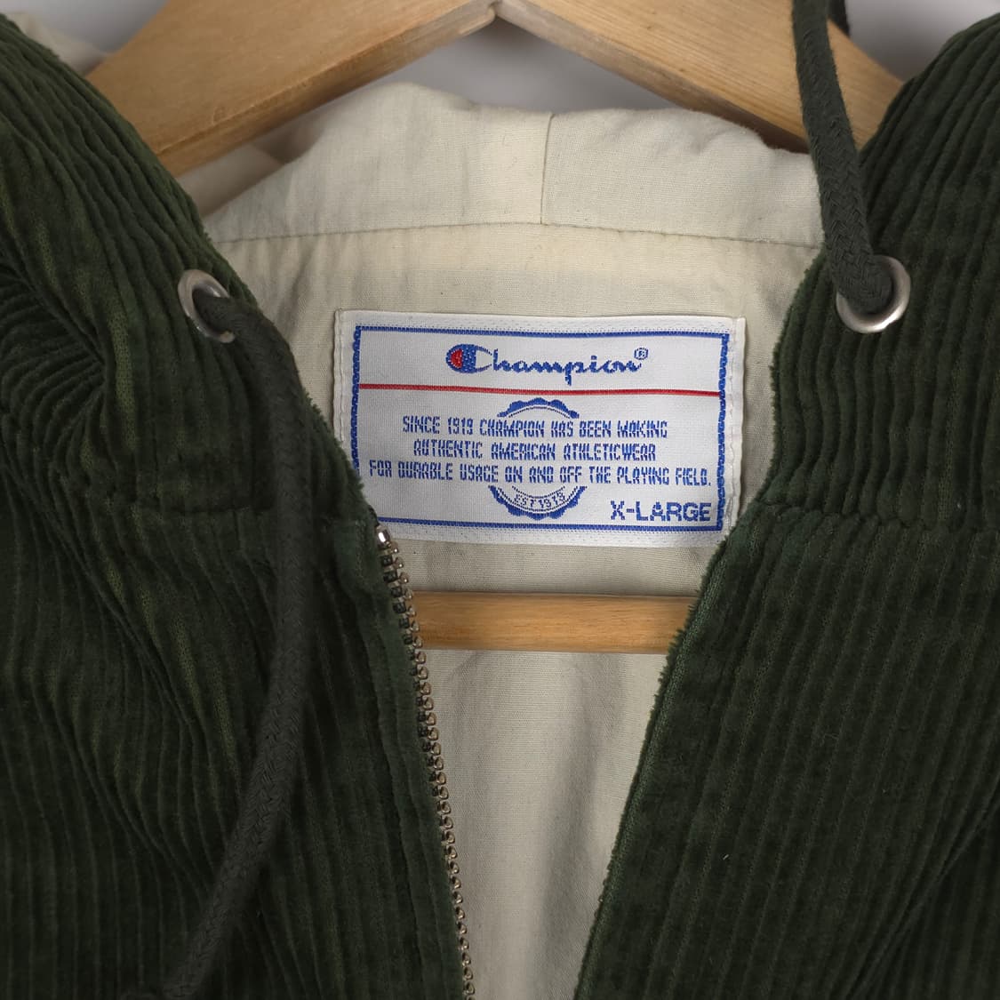 챔피온 코듀로이 후드자켓 그린 (XL) 상품이미지4