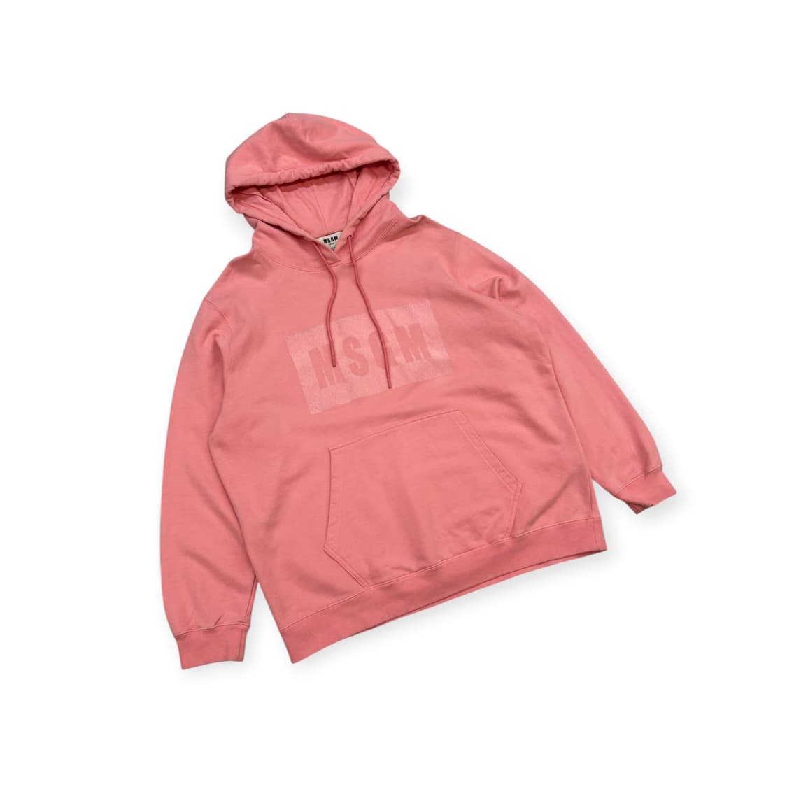 MSGM 로고 핑크색 후드티 상품이미지1