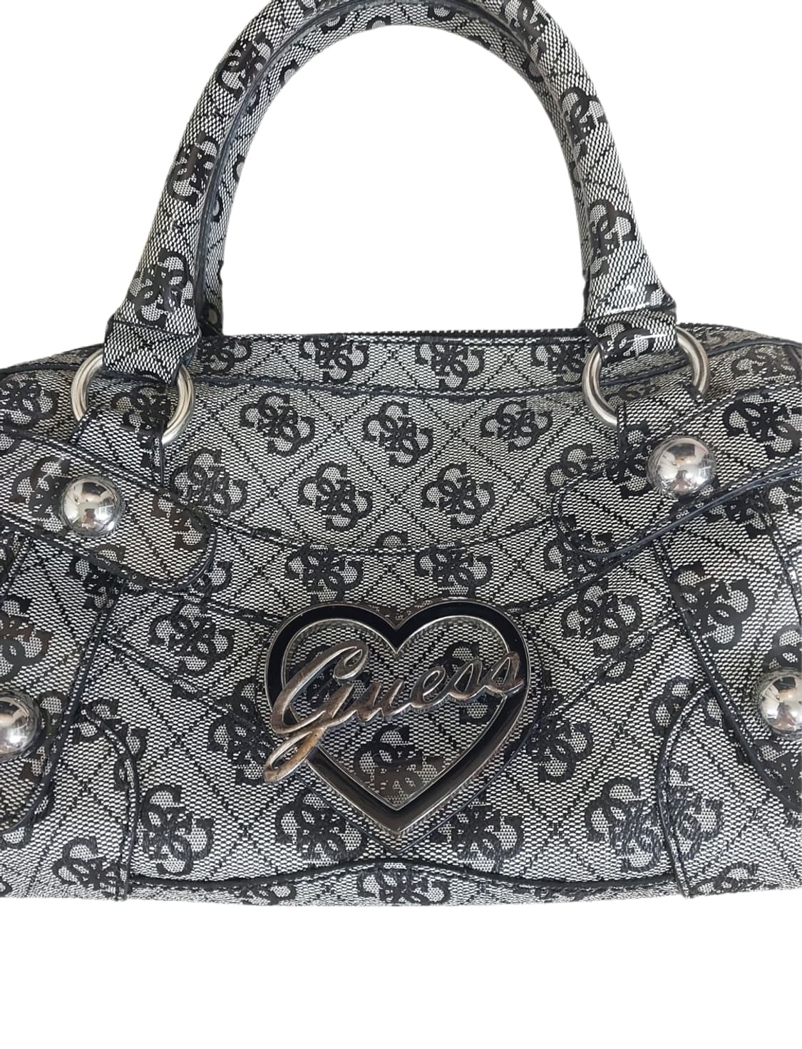 Guess Vintage Heart Charms Tote Bag y2k 상품이미지2