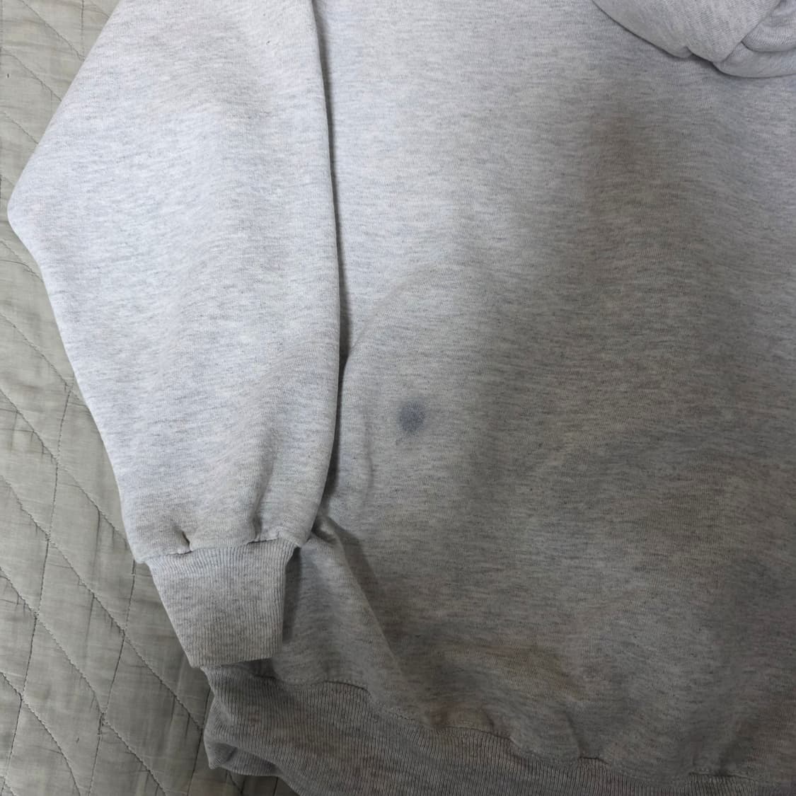 [XL] 90s USA 빈티지 러셀 애슬레틱 후드집업 라이트 그레이 상품이미지5
