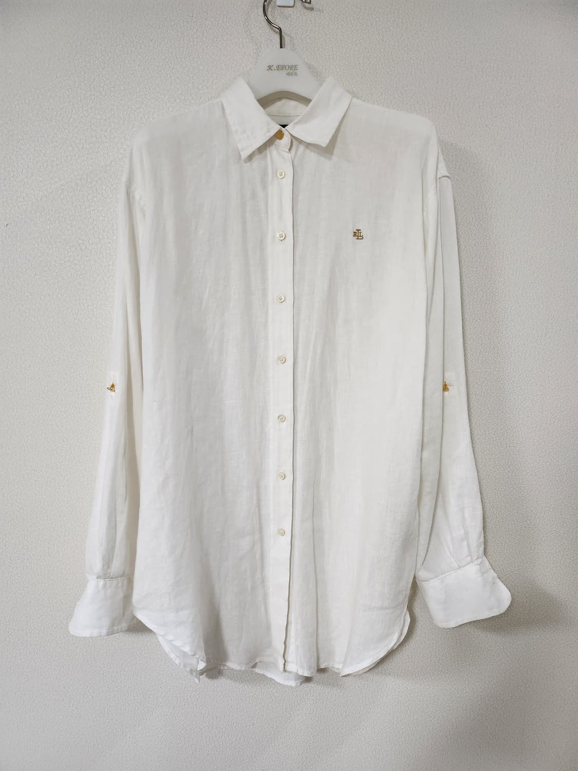 폴로 랄프로렌 린넨긴팔셔츠 (S 상품이미지3