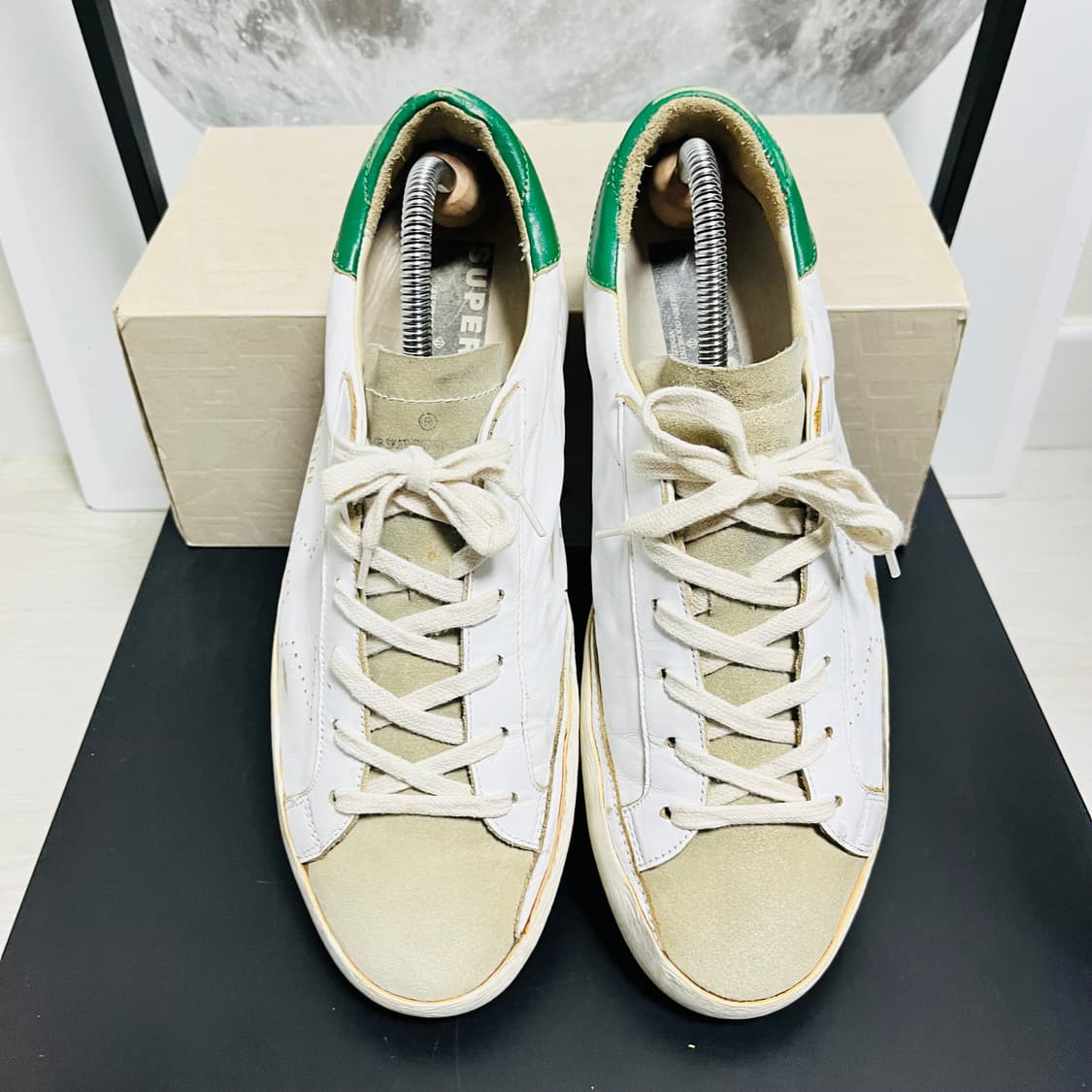  정품 43) 골든구스 그린탭 누벅 스니커즈 275~280 상품이미지3
