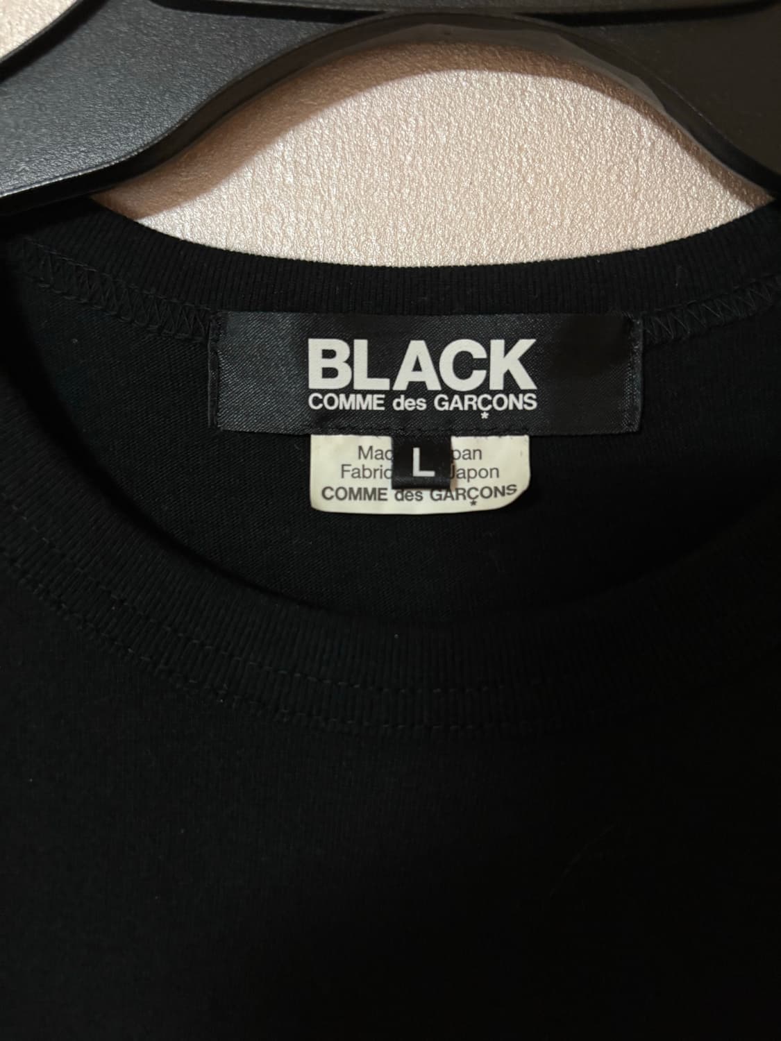 꼼데가르송 블랙 T-shrit 상품이미지4
