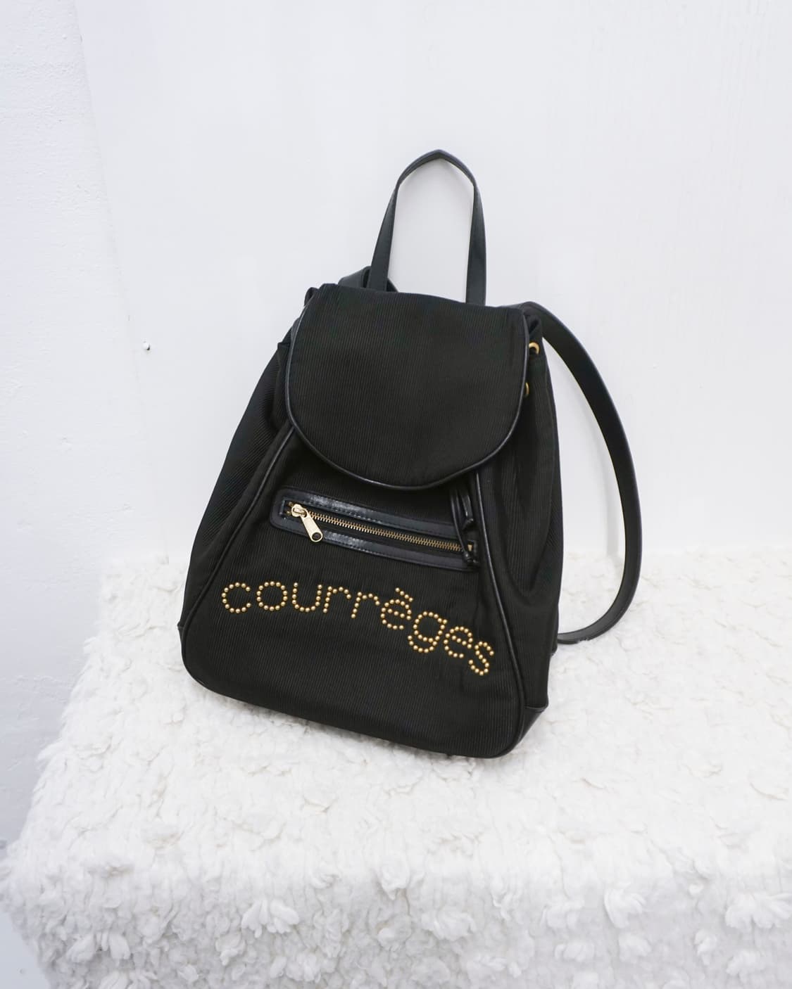 COURREGES logo stud bucket backpack 상품이미지1