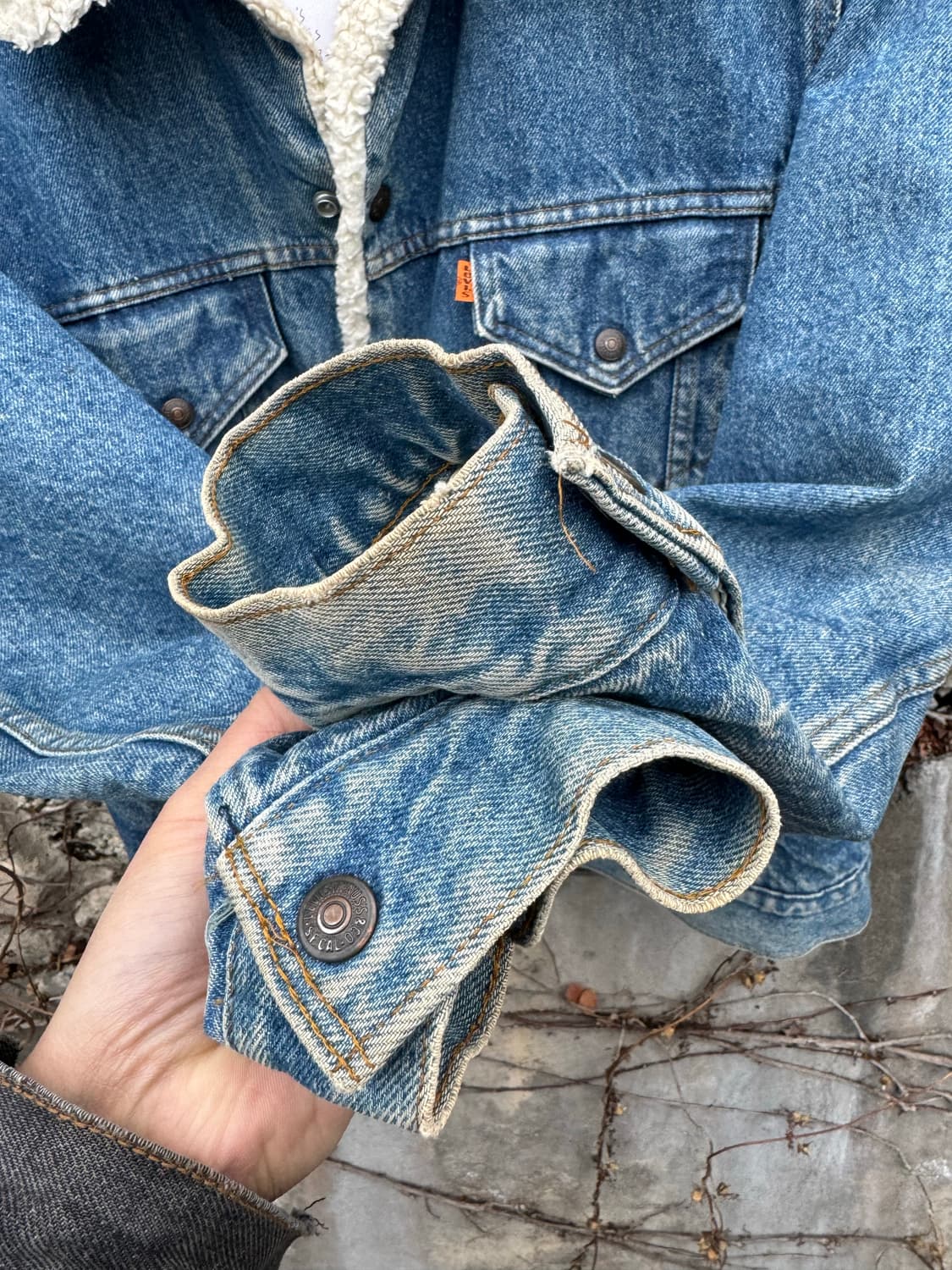 70s 리바이스 빈티지 쉐르파 데님 트러커 자켓 44 상품이미지6