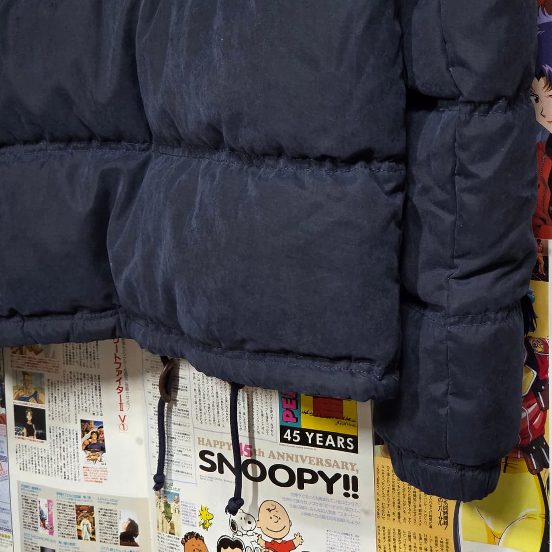 아베크롬비 스웨이드 네이비 덕다운 패딩 점퍼 상품이미지8