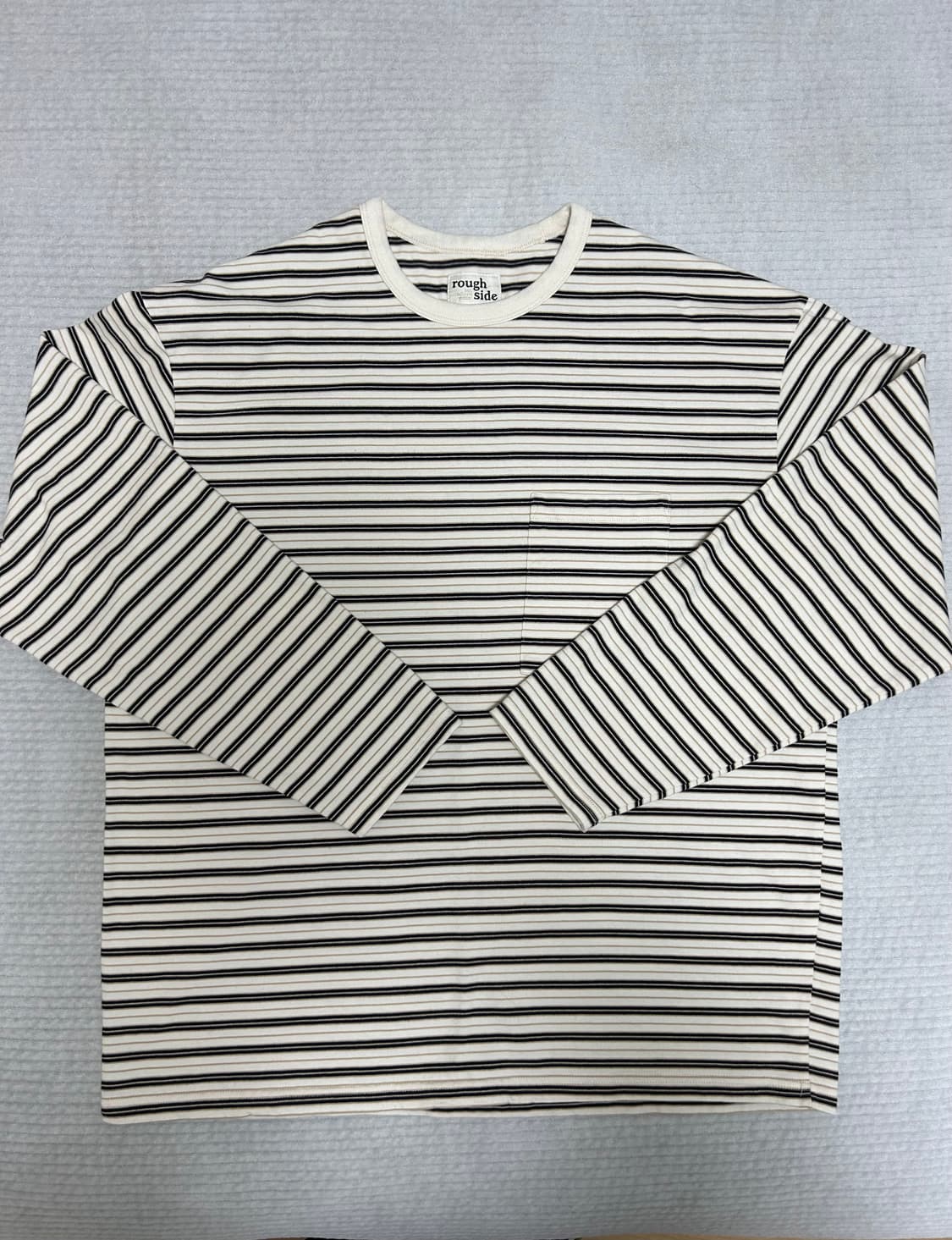 러프사이드 Multi Stripe Long Sleeve Navy 3사이즈 상품이미지1