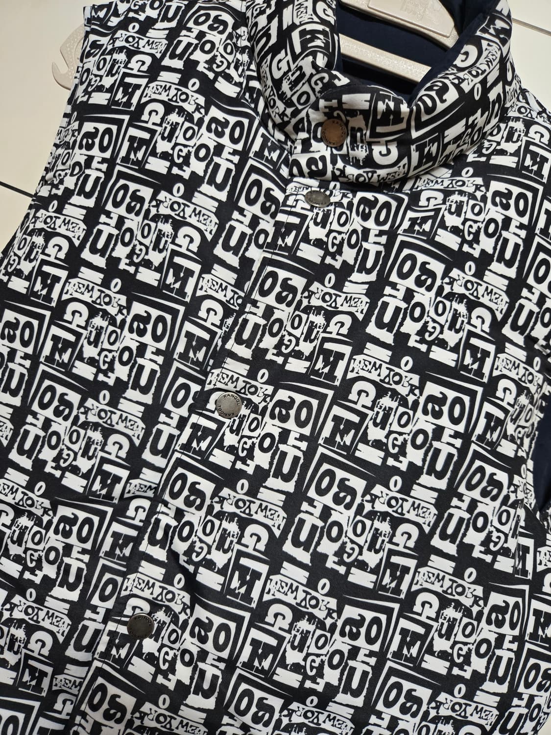 캉골 네이비 리버시블 다운조끼패딩 상품이미지5