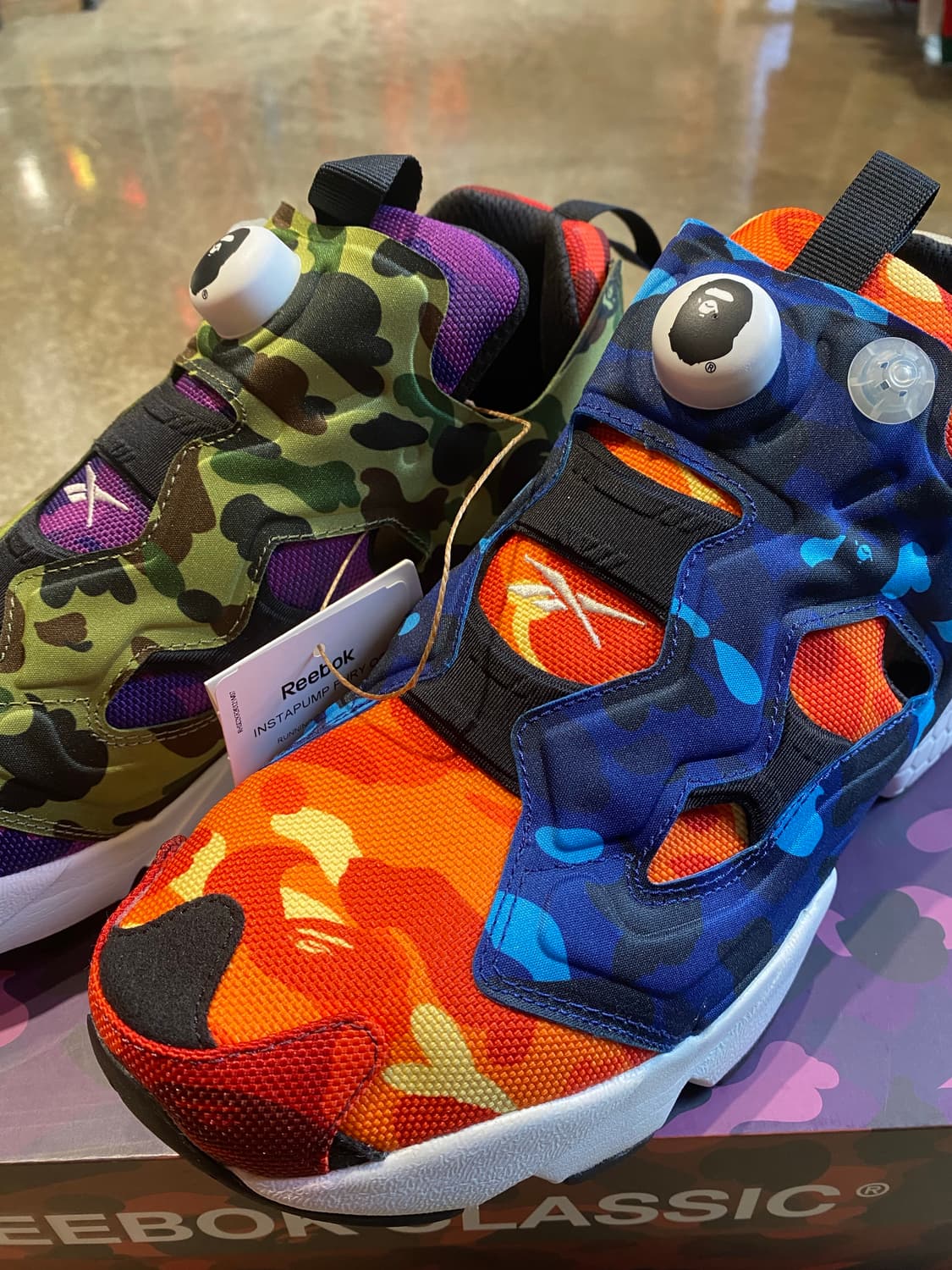 리복X베이프 인스타펌프 퓨리 OG 멀티카모 (새상품) 상품이미지4