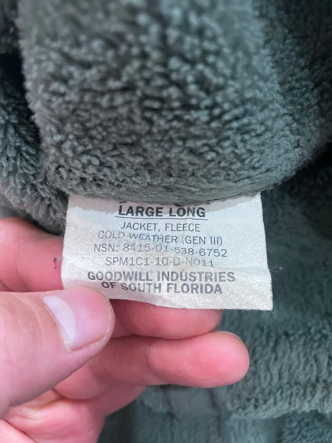 미군 US ARMY Gen3 플리스 MADE IN USA L/L 상품이미지6