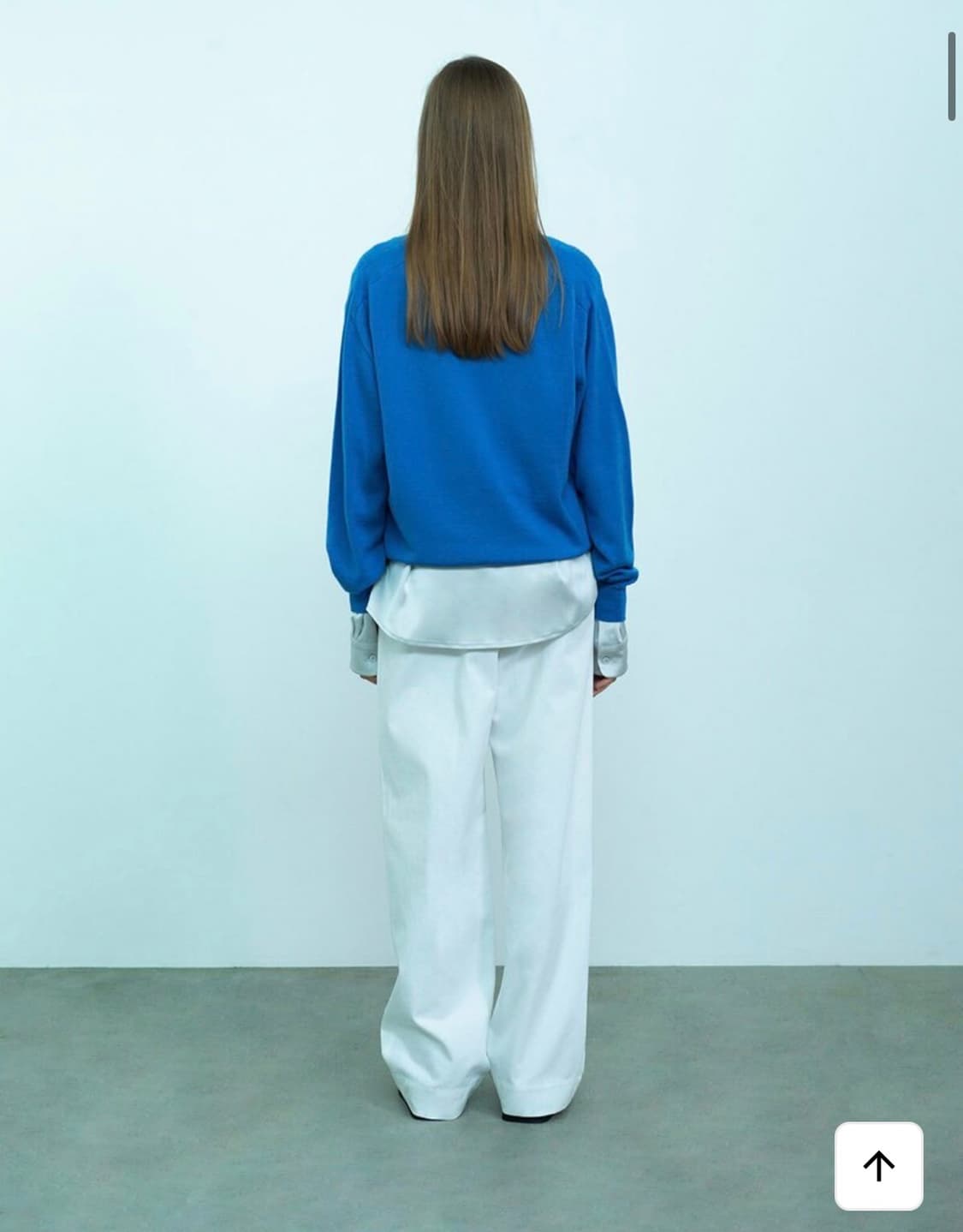 lfm 엘에프엠 v-neck knit sweater blue 상품이미지2