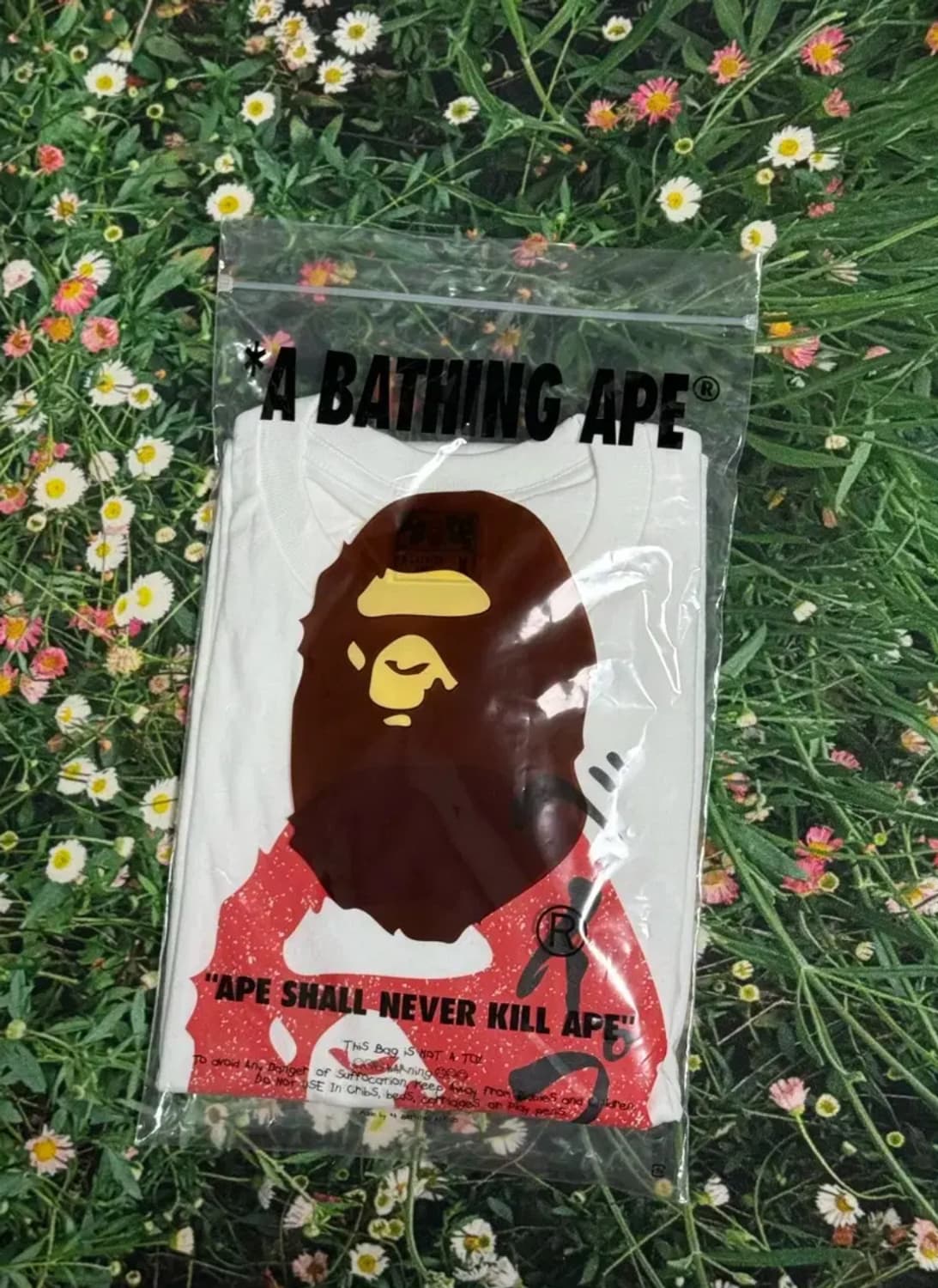 베이프 재패니즈 스탬프 오사카 에이프 헤드 티셔츠 화이트 - 오사카 팝업 상품이미지2