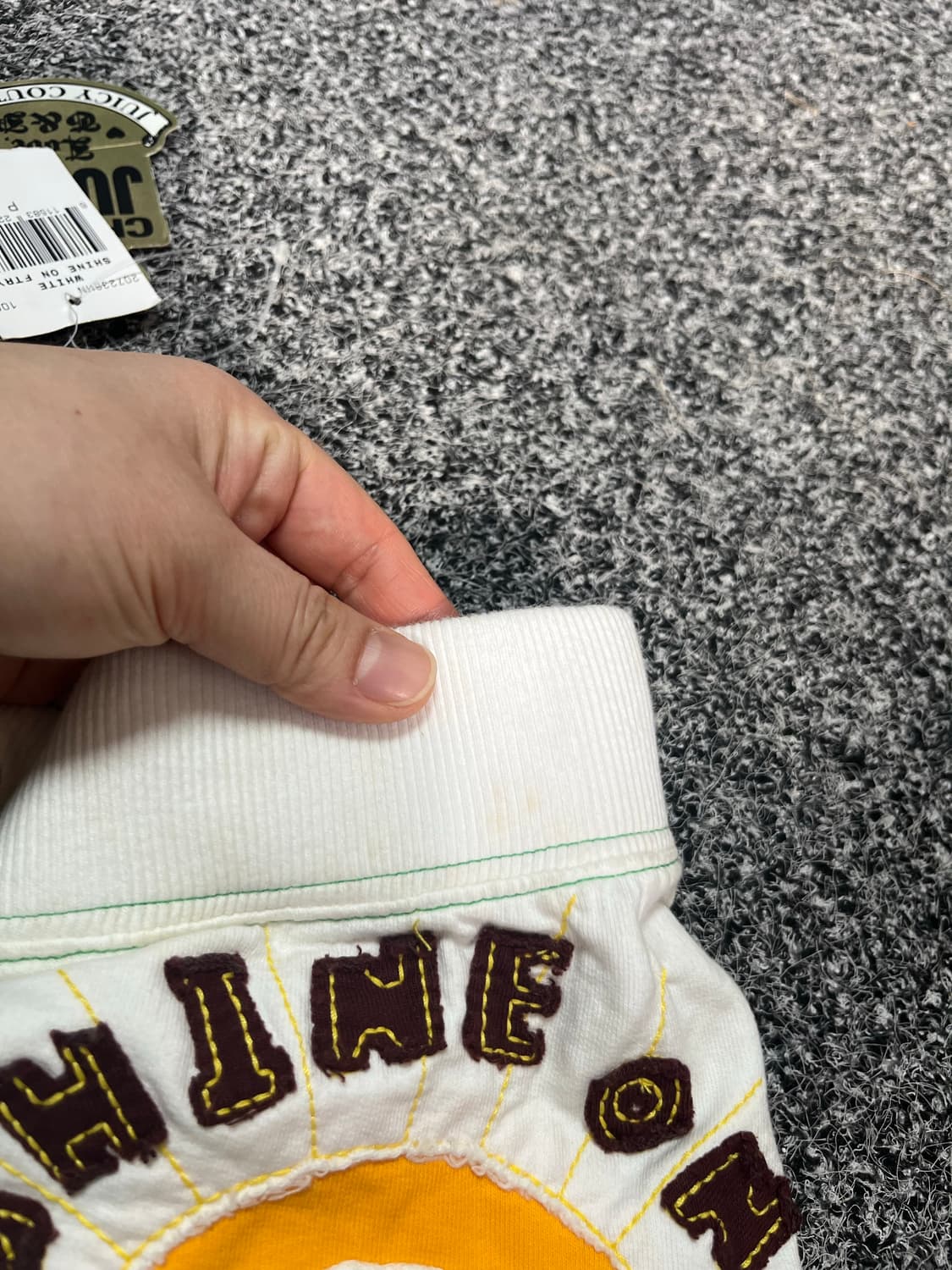 쥬시꾸뛰르 화이트 밴딩 숏 팬츠 반바지 xs 상품이미지7