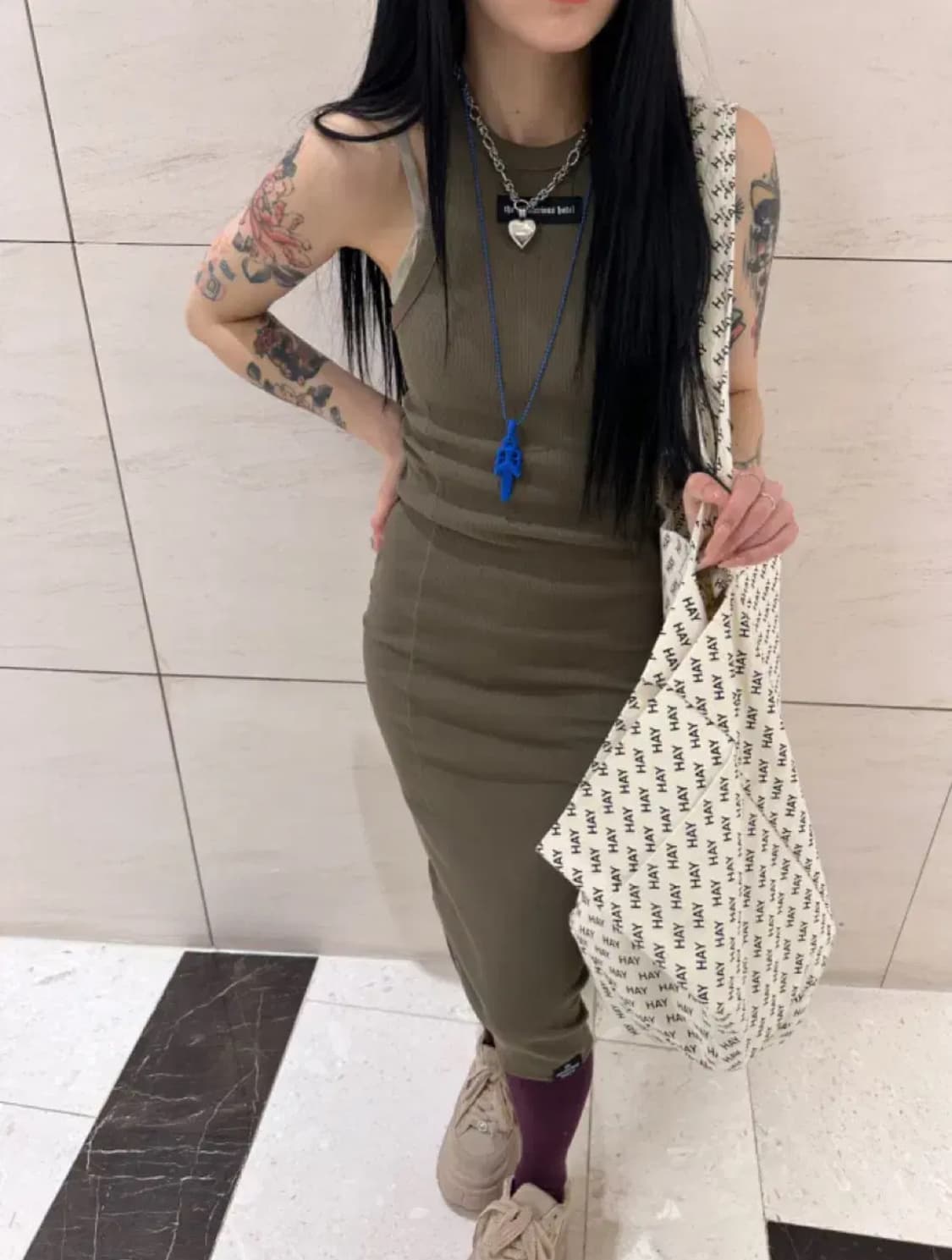 더미스테리어스호텔 나시 원피스 상품이미지1