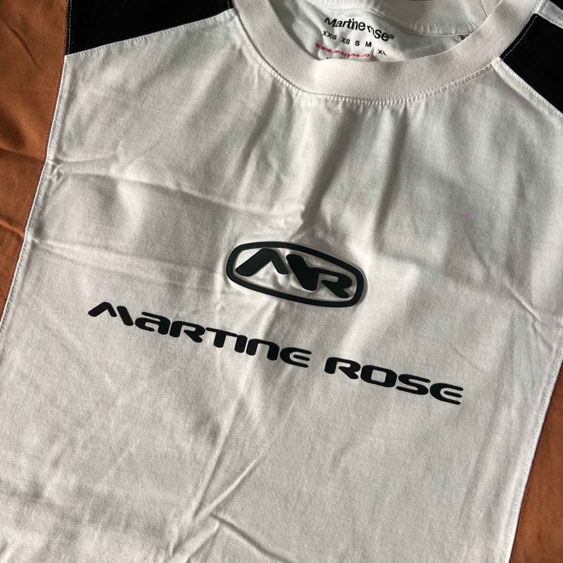 마틴로즈 로고 프린팅 패널 반팔 티셔츠 L 상품이미지3