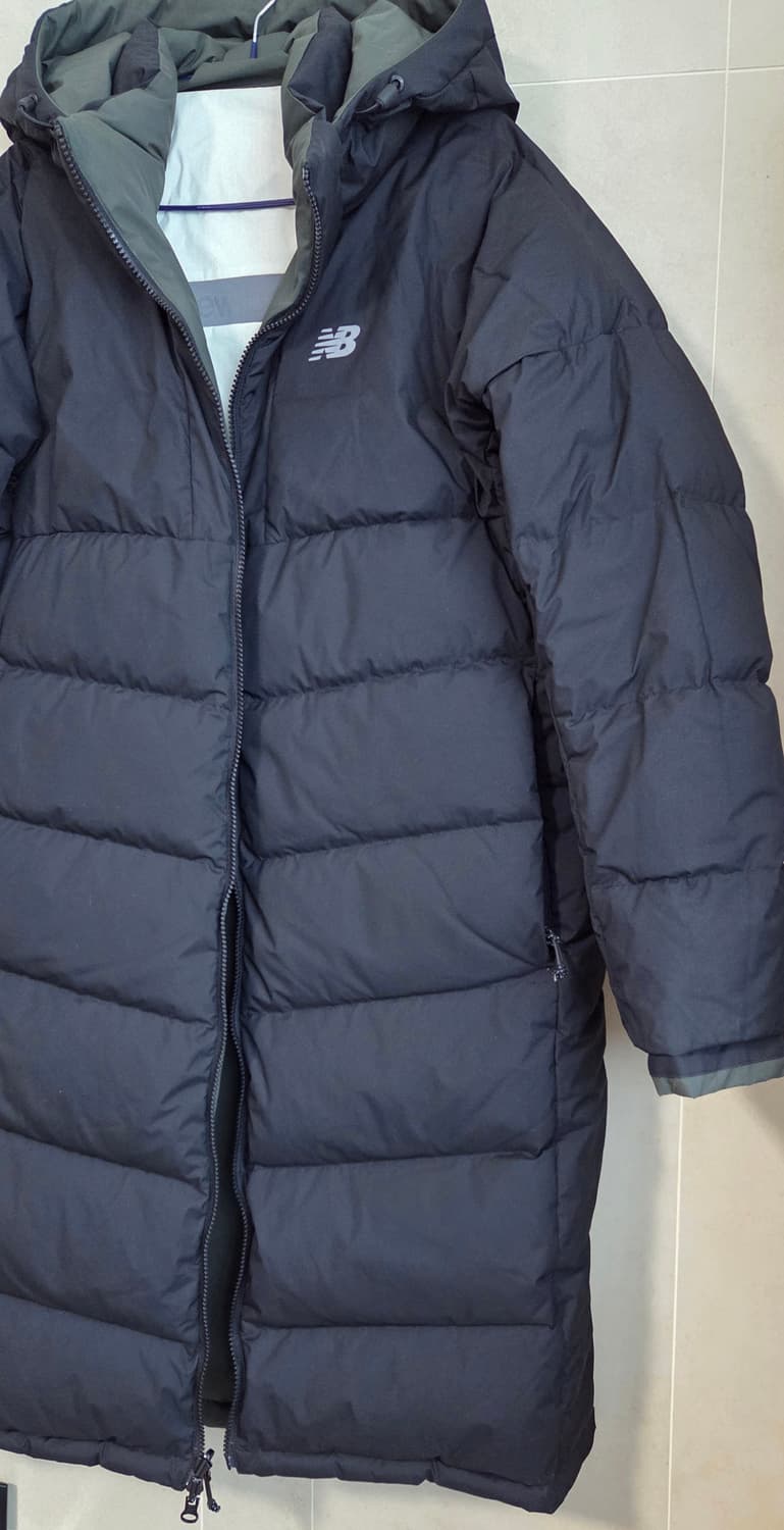 뉴발란스 리버시블 구스다운 경량 롱패딩 L (100사이즈) 택포 상품이미지2