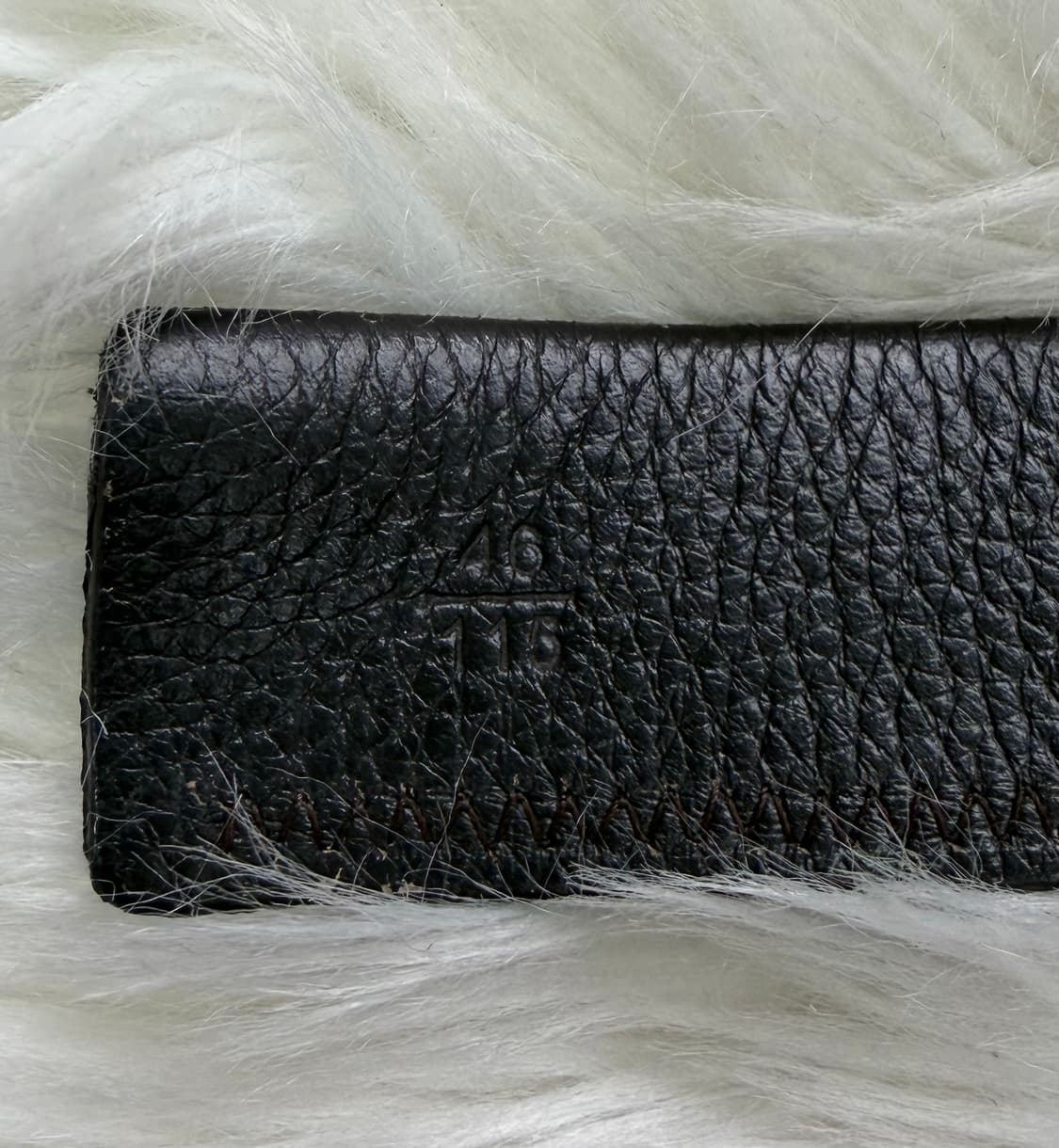 정품)버버리 가죽 벨트 블랙 남성용 상품이미지6