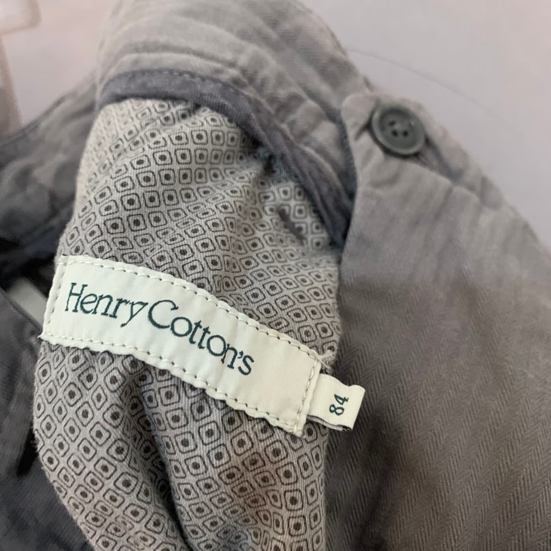 33인치 헨리코튼 원턱 스판 코튼팬츠 면바지 상품이미지5