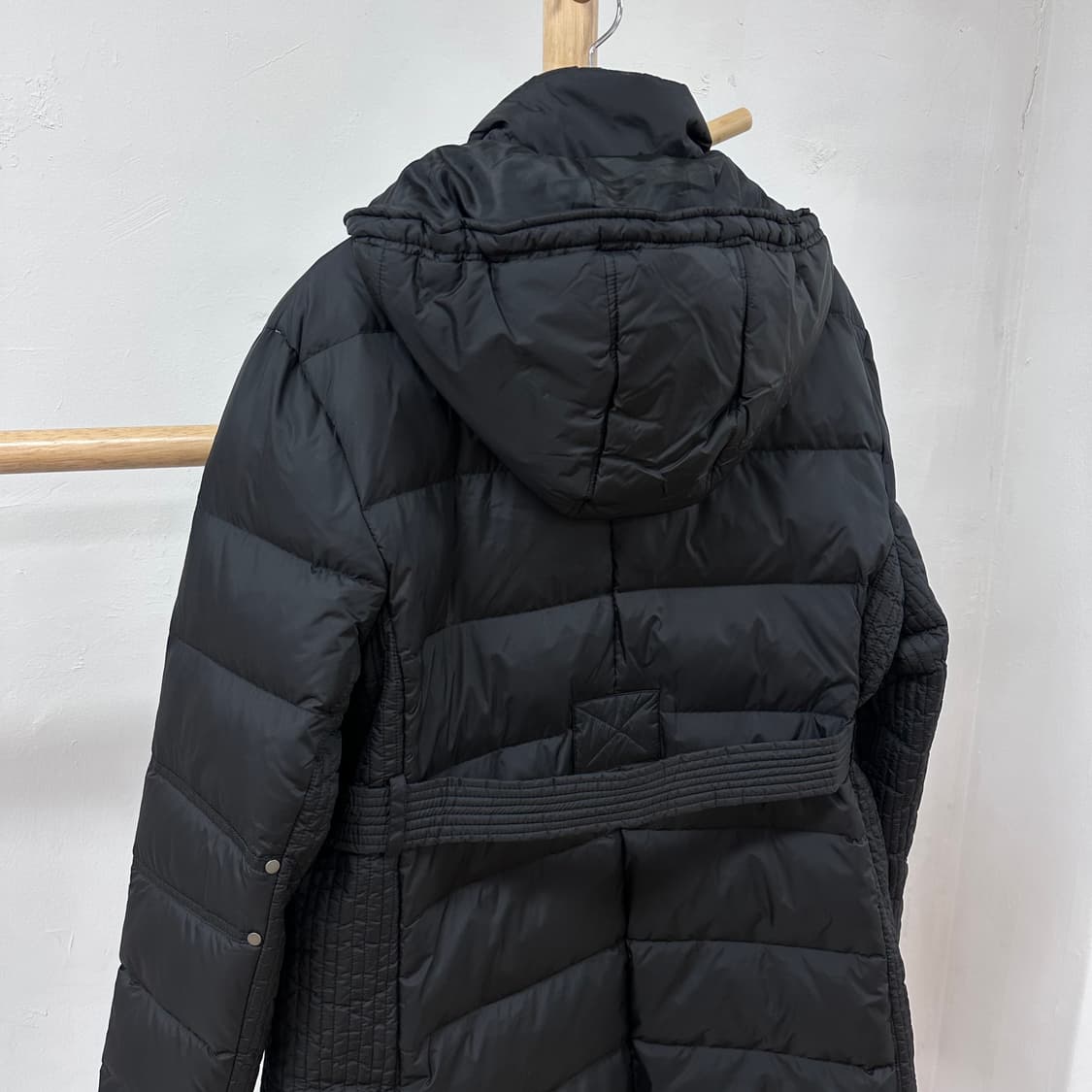 TOMMY 타미힐피거 여성 벨티드 롱 다운 패딩 XL 후드형 J24 상품이미지5