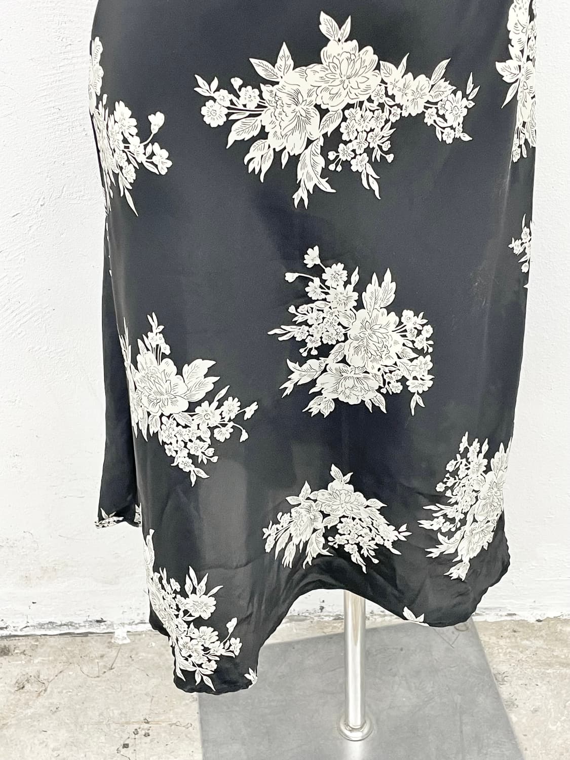 블랙 오리엔탈 롱 슬립 상품이미지3