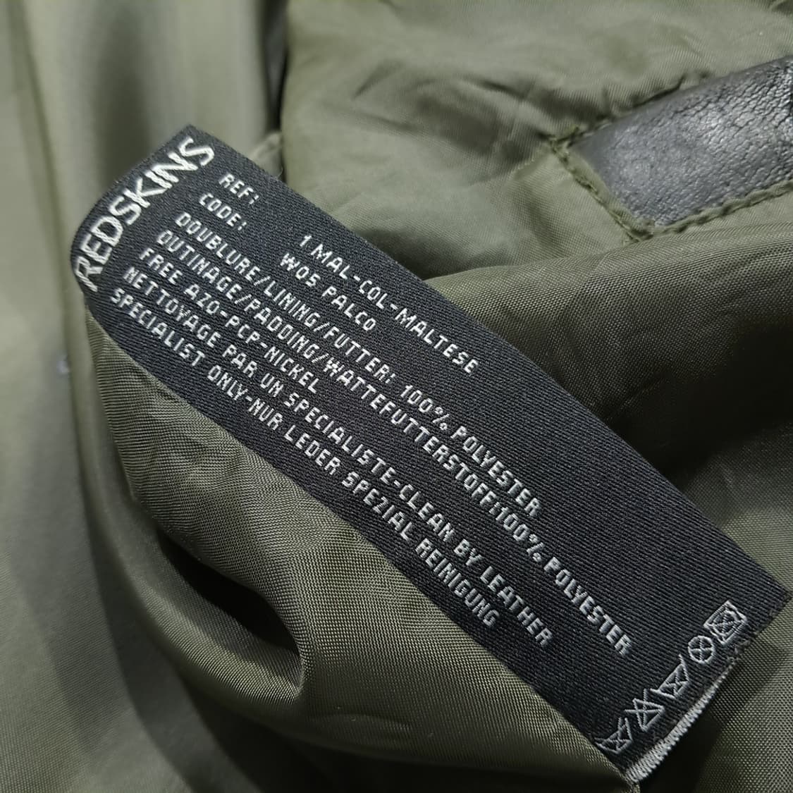 CL231 XL 레드스킨 00s 소가죽 싱글 레더 자켓 블랙 아우터 상품이미지7