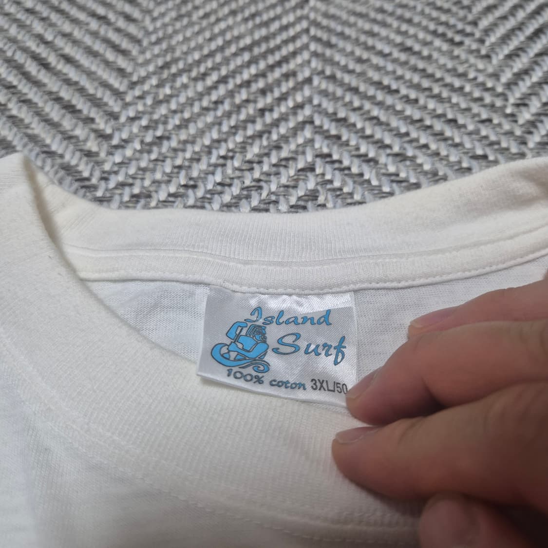 빈티지 TAHITI 서핑 아트웍 티셔츠 (3XL) 상품이미지4