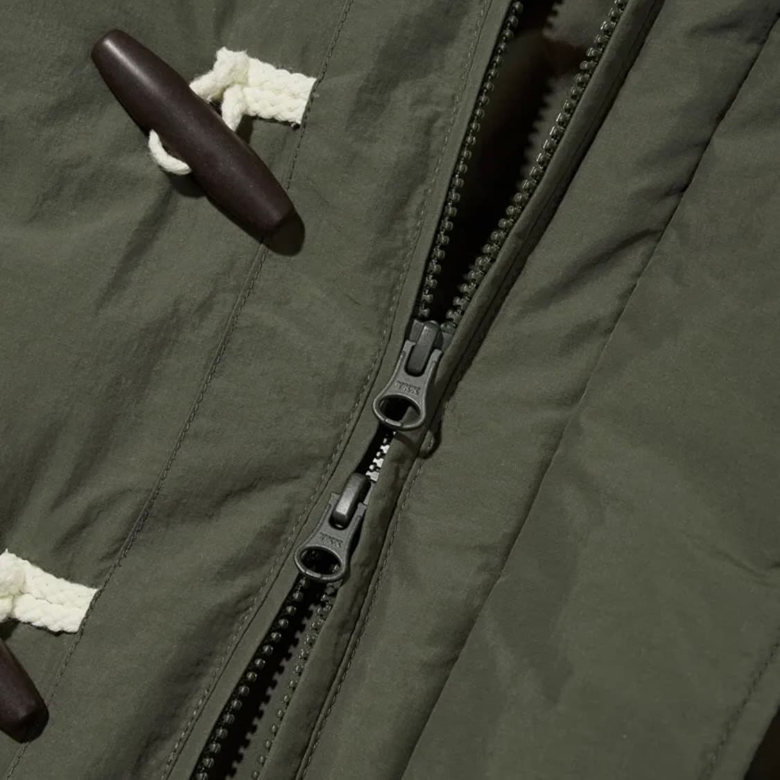 코드그라피 더플 후드 패딩 카키 상품이미지4